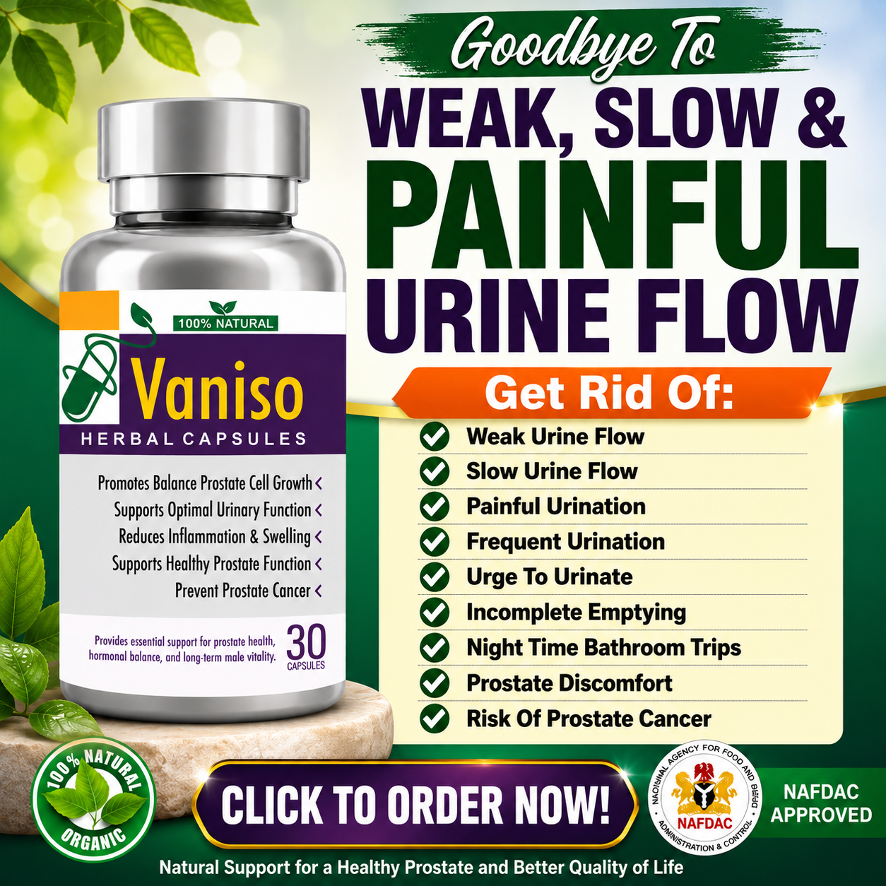 Fight Infections Naturally Facebook ad: Still Waiting 30 Seconds Before Urine Starts Coming Out…
