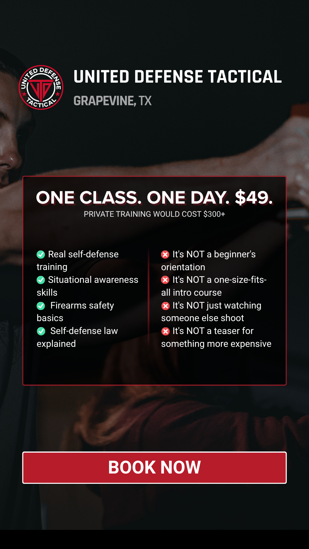 UDT Grapevine Facebook ad