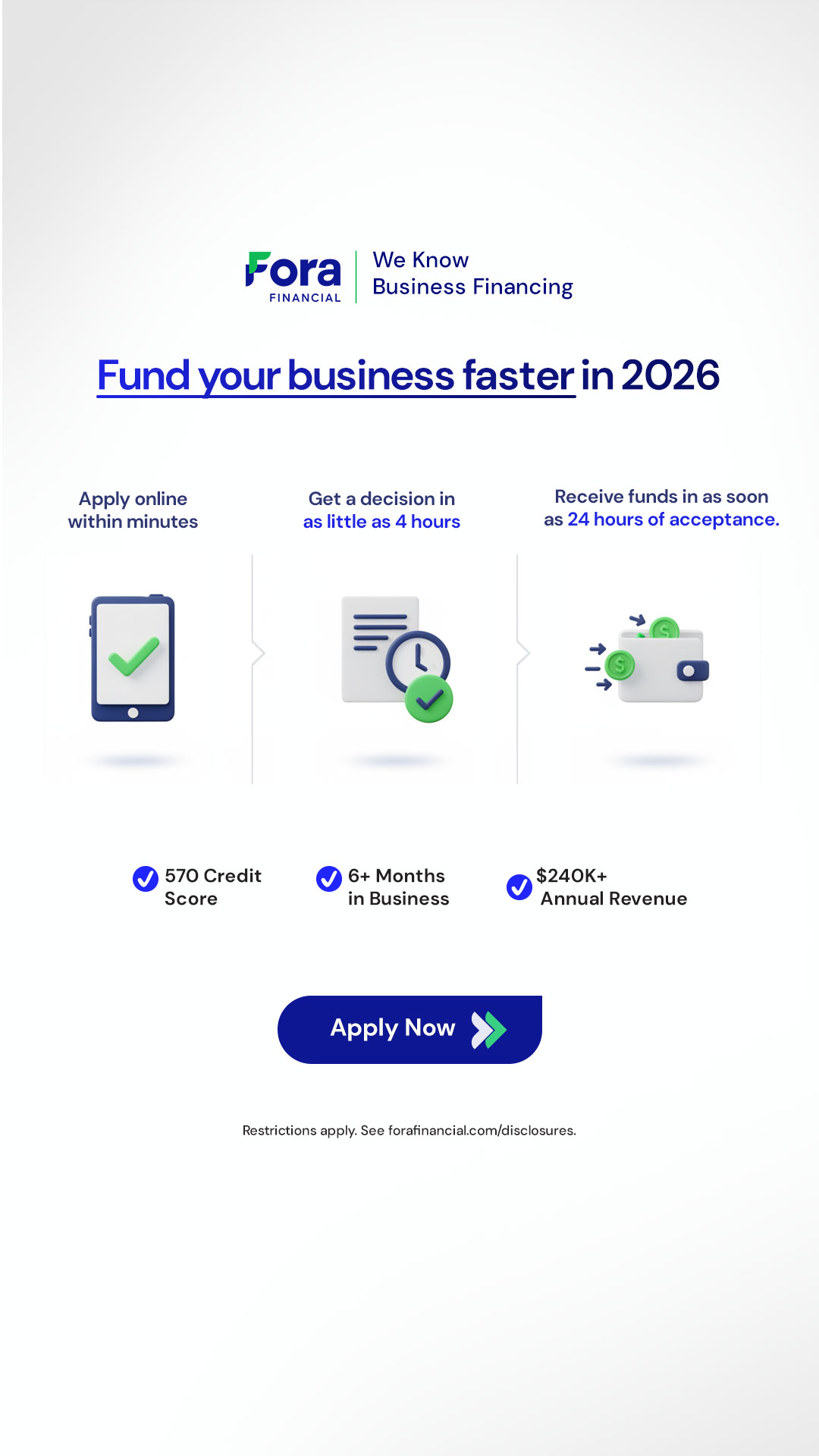 Fora Financial Facebook ad