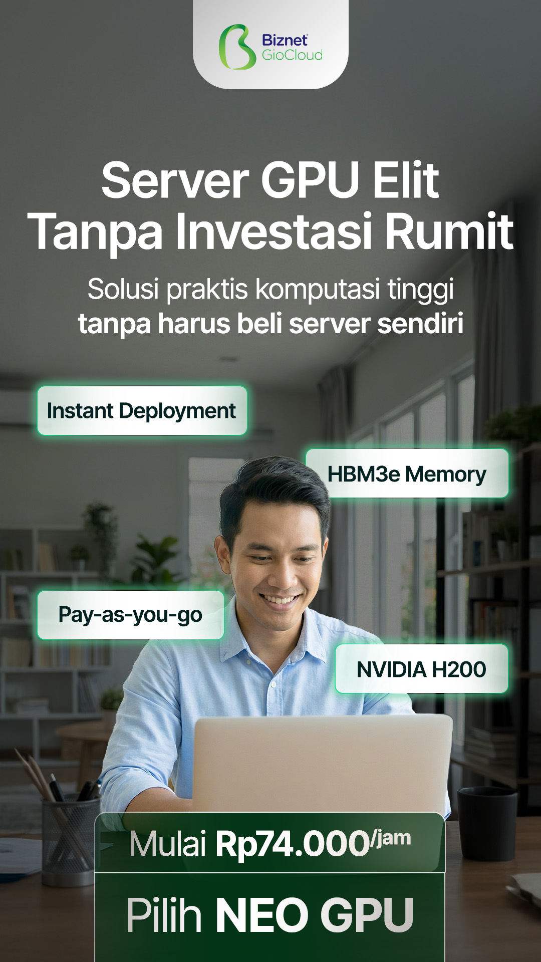 Biznet Gio Cloud Facebook ad