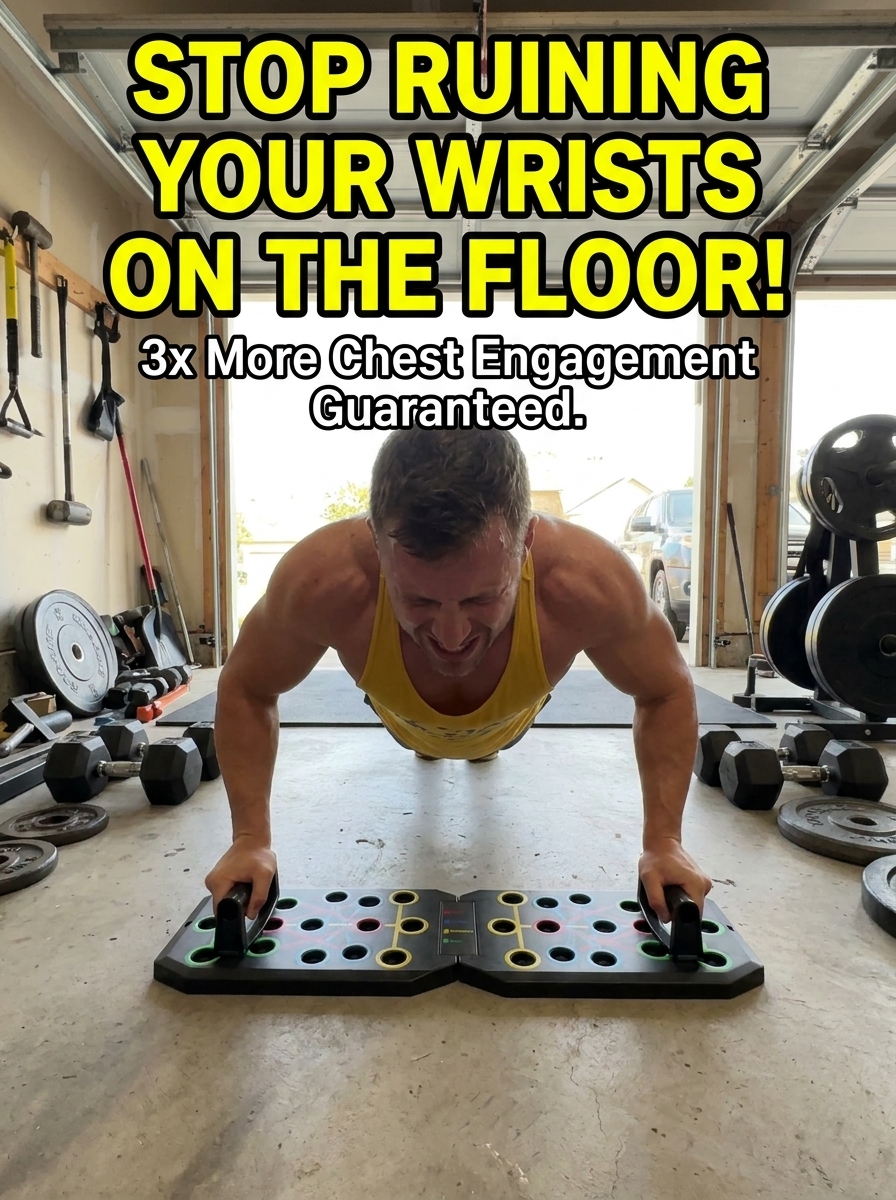 Eccopiu Facebook ad: Foldable Push-Up Board