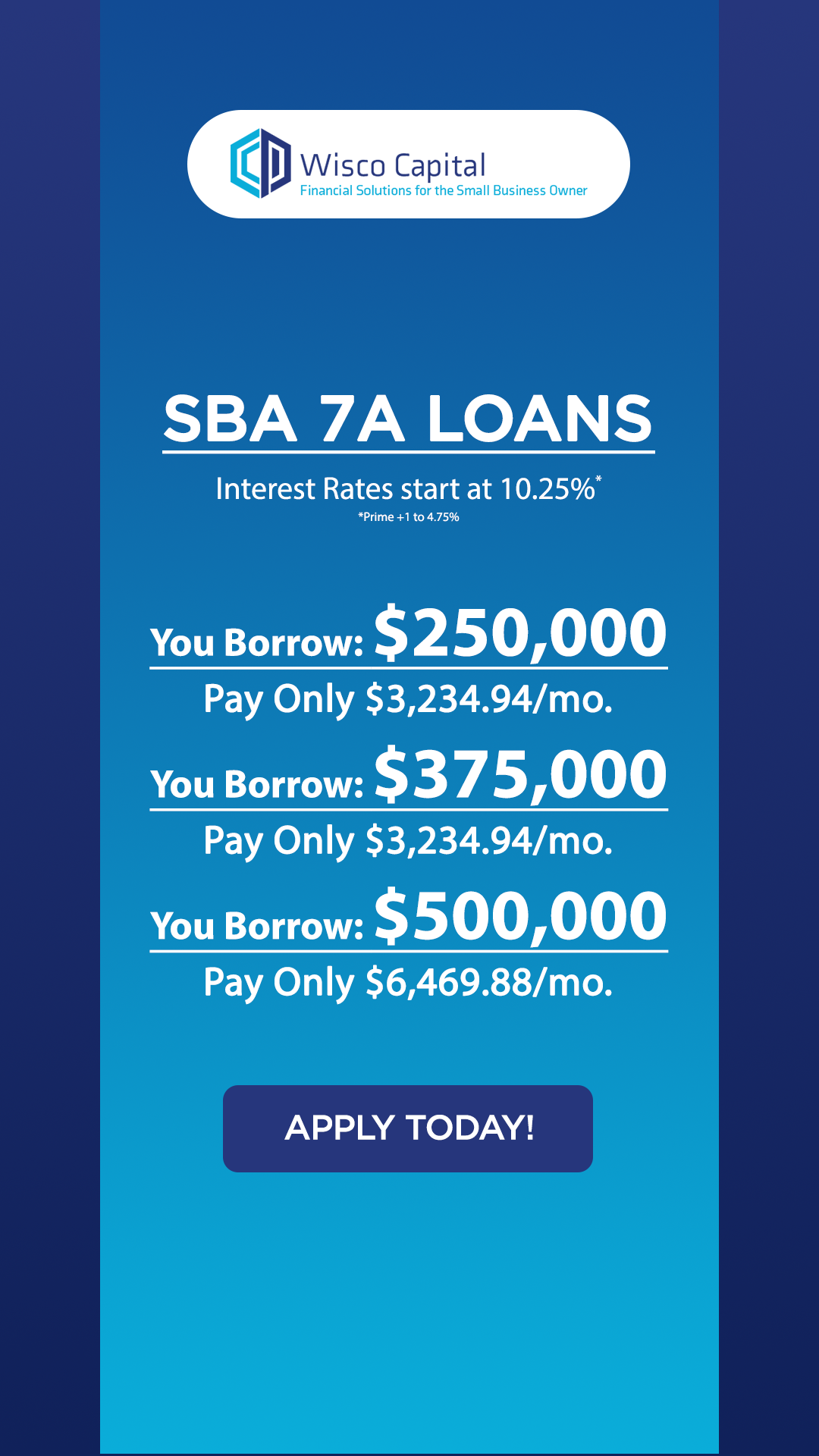 WiscoCapital Facebook ad