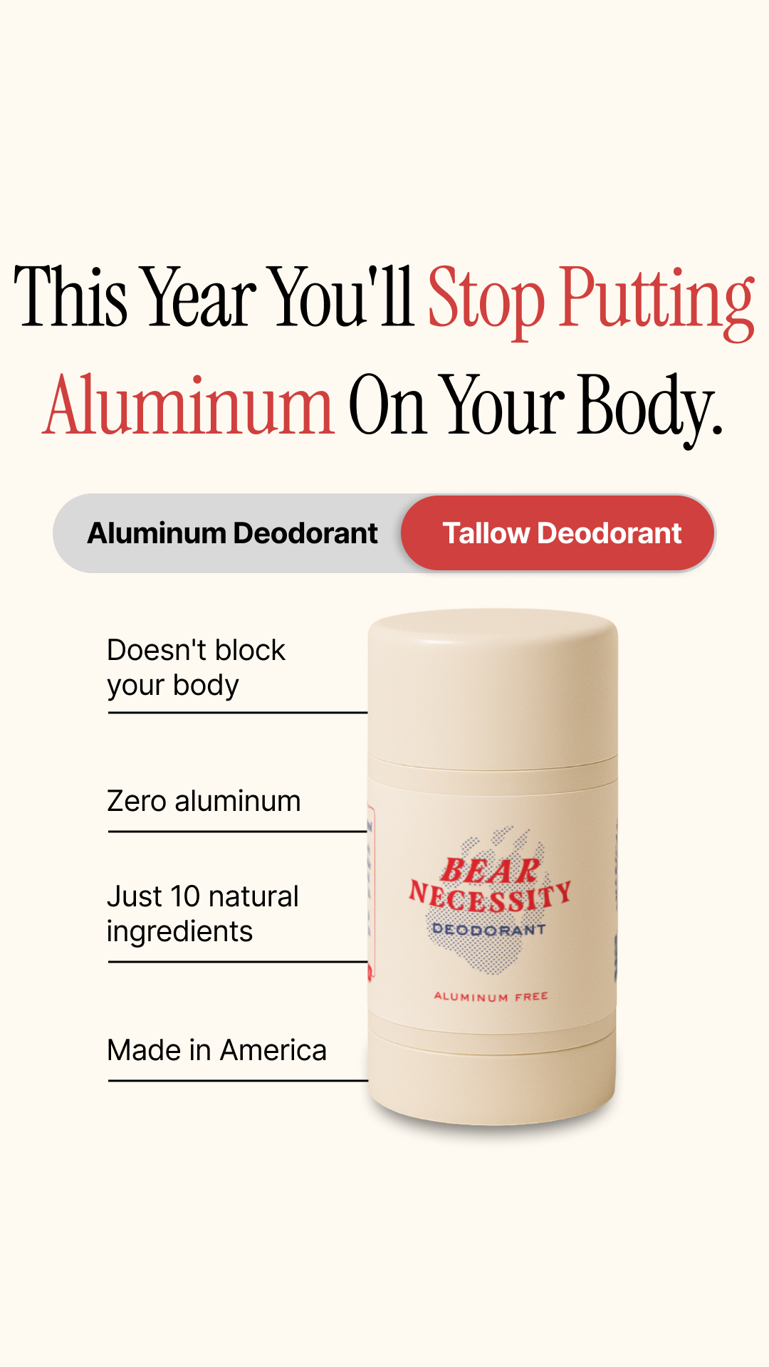 Papabear Naturals Facebook ad