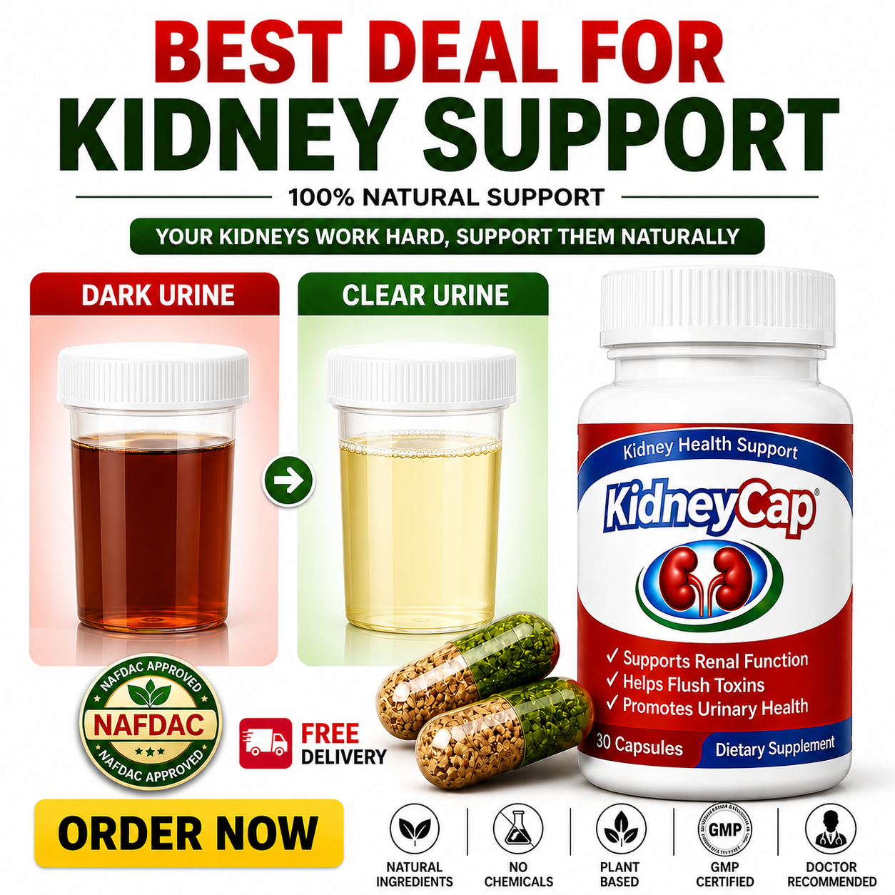 Wellness Hope Facebook ad: DON'T WAIT UNTIL YOUR KIDNEYS FORCE YOU TO PAY ATTENTION.PAY