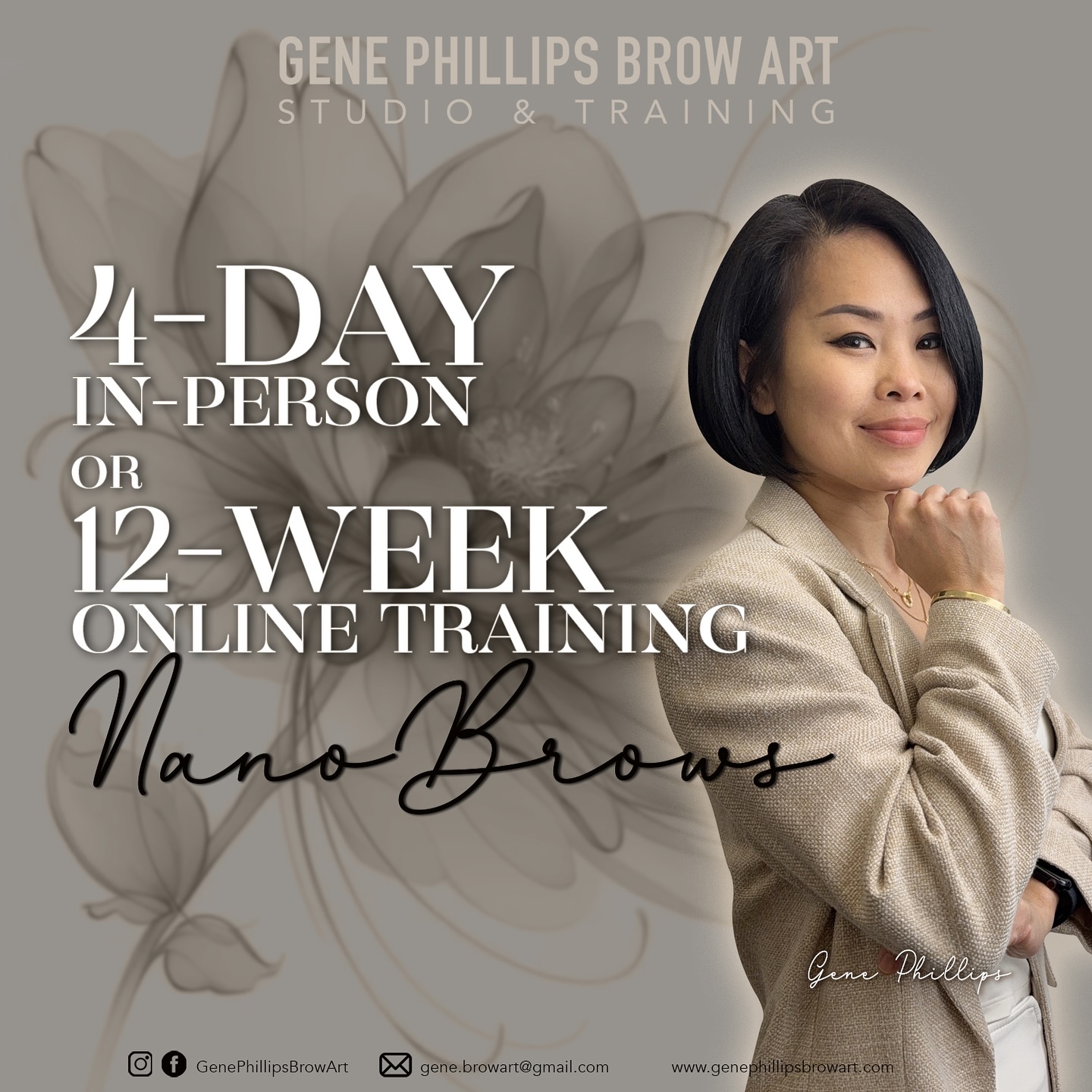 Gene Phillips Brow Art Facebook ad: ๐๐๐ฌ๐ญ๐๐ซ ๐๐๐ง๐จ ๐๐ซ๐จ๐ฐ๐ฌ ๐ฐ๐ข๐ญ๐ก ๐๐๐ง๐โฆ