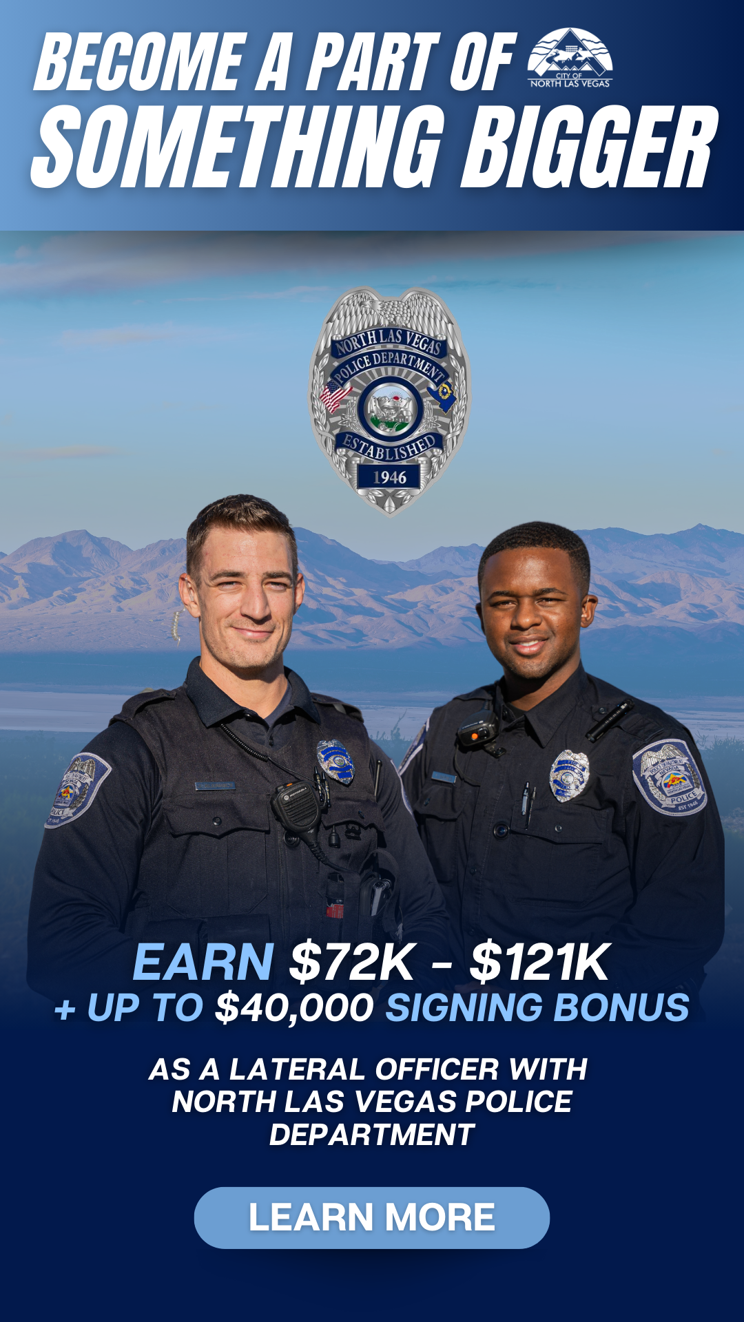 NLVPD Recruiting Facebook ad