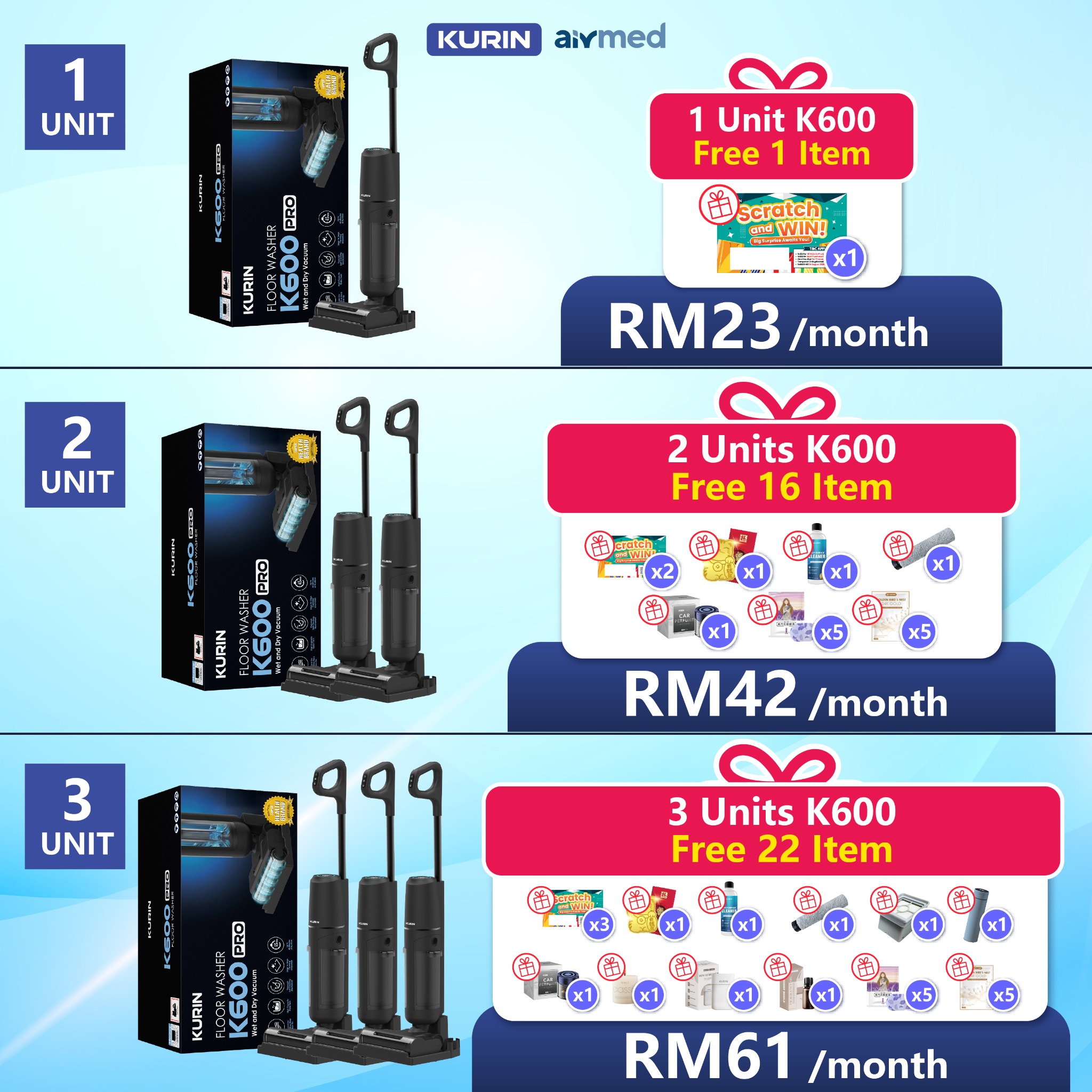 Kurin K600 Pro 洗地王 Facebook ad