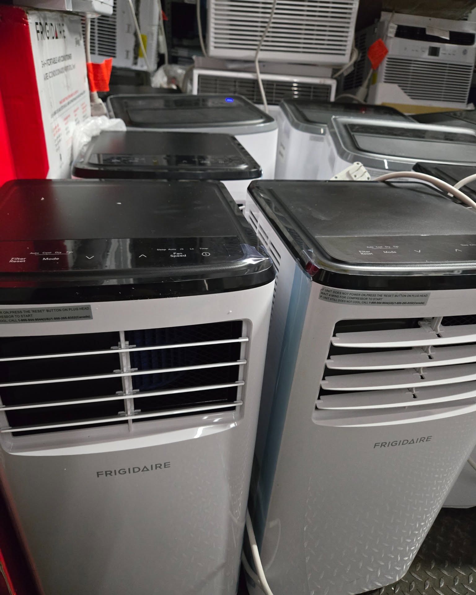 Oncall PC Facebook ad: New out of box Frigidaire 8k, 10k, 12k, 14k, portable AC…