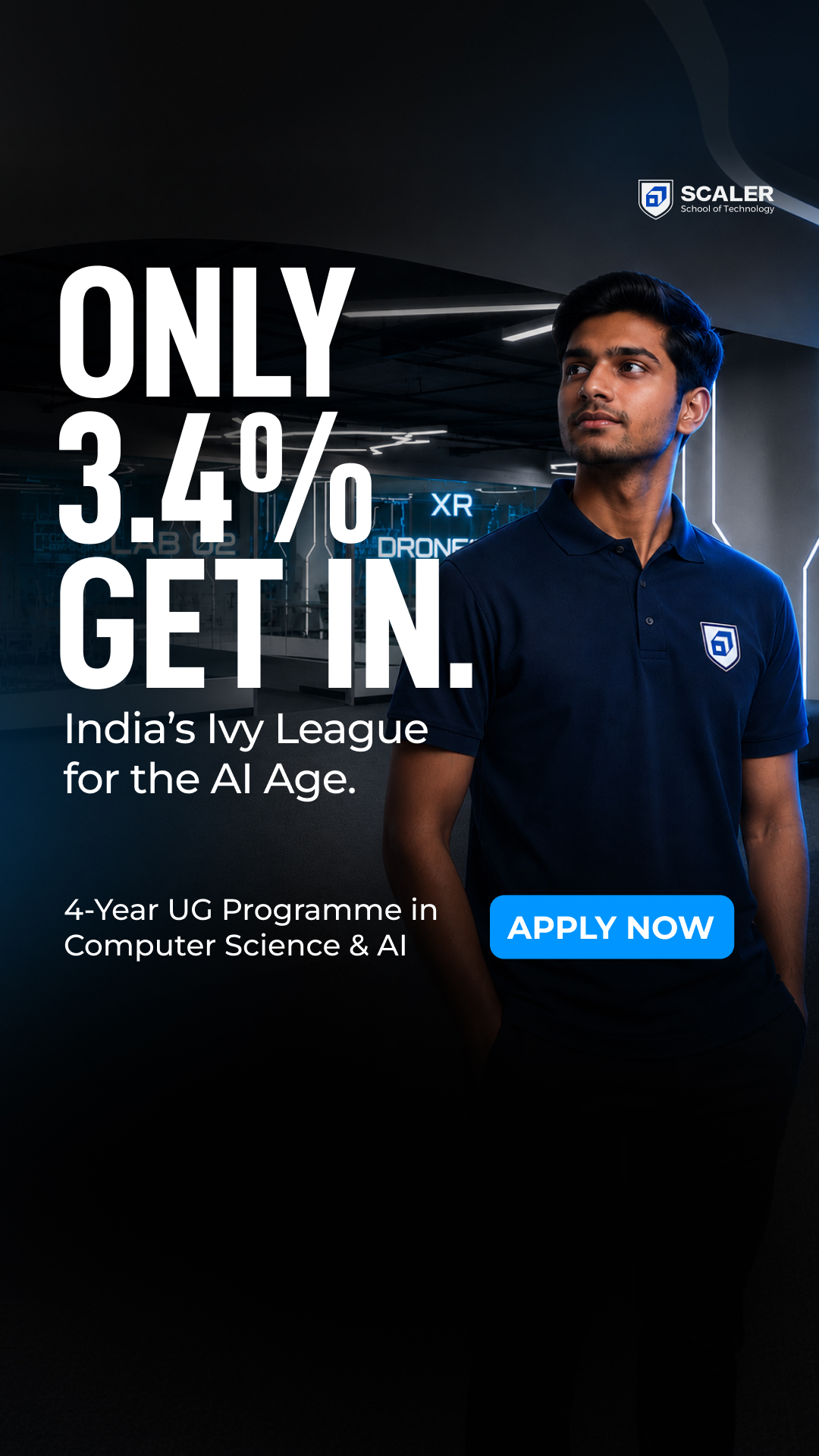 Scaler School of Technology Facebook ad