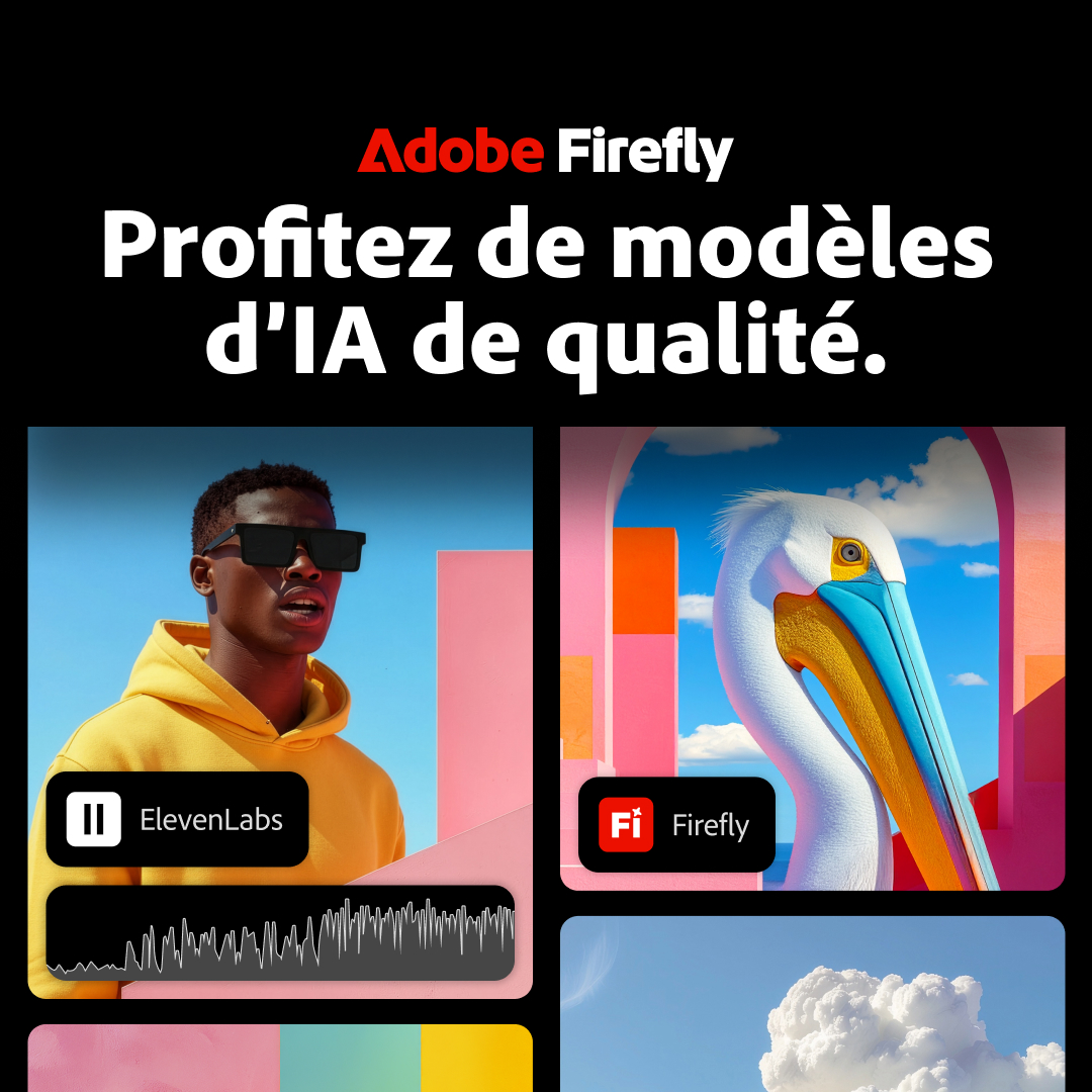 Adobe Firefly Facebook ad: Belles idées, beaux modèles