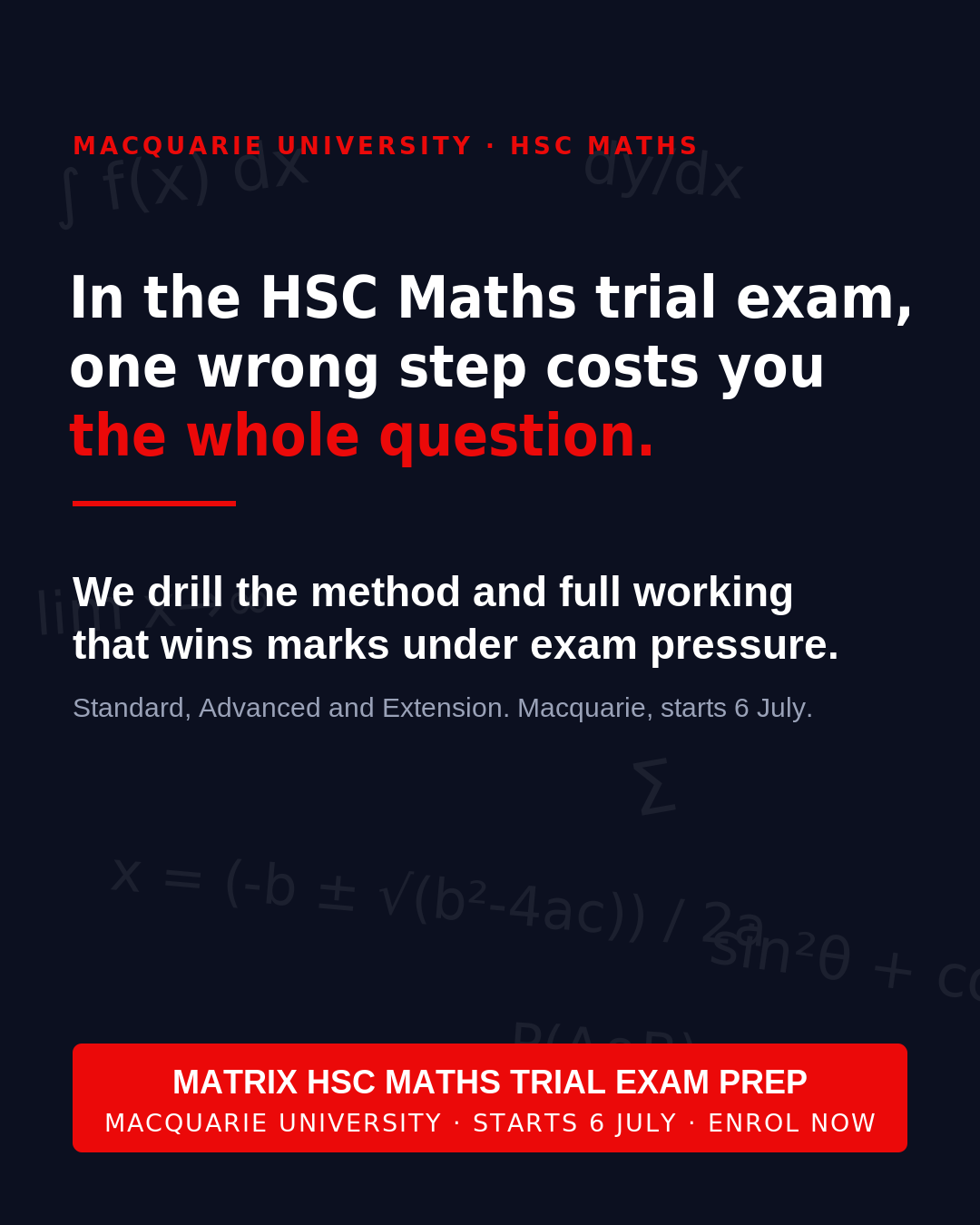Matrix Education Facebook ad