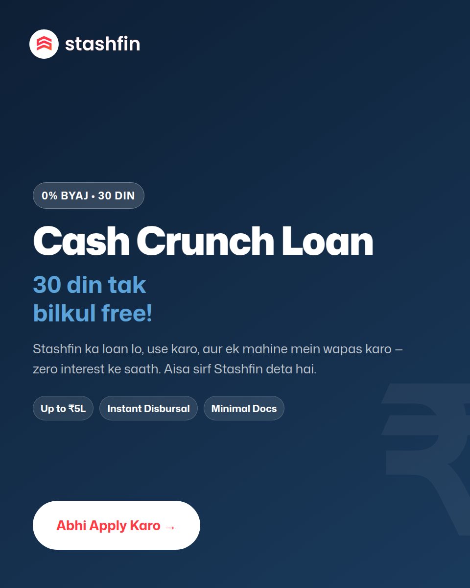 Stashfin Facebook ad