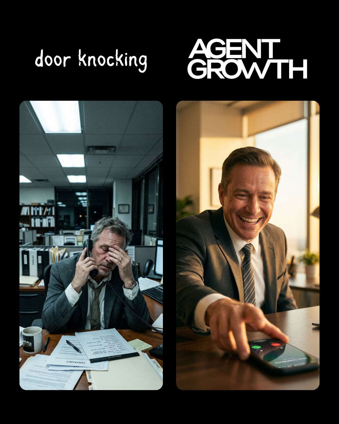Agent Growth Facebook ad from May 13, 2026