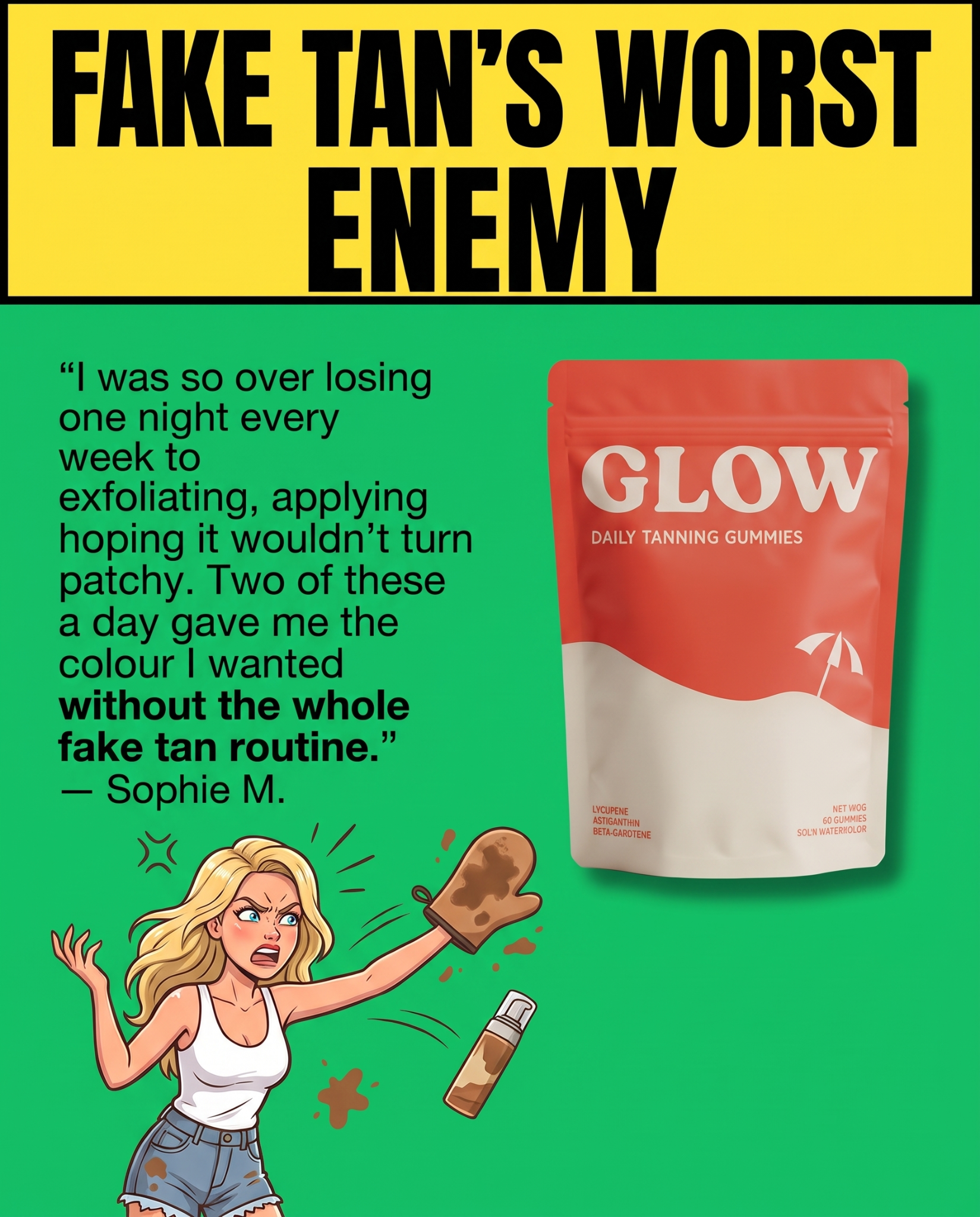 Glow Gummies Facebook ad