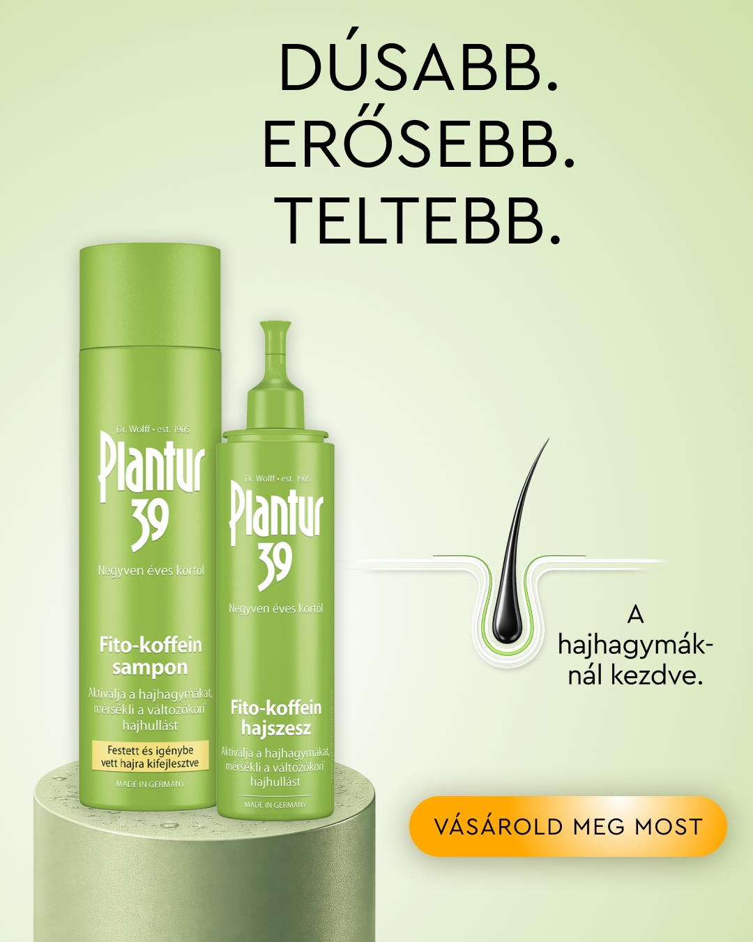 Plantur Facebook ad: A dúsabb és teltebb hajért