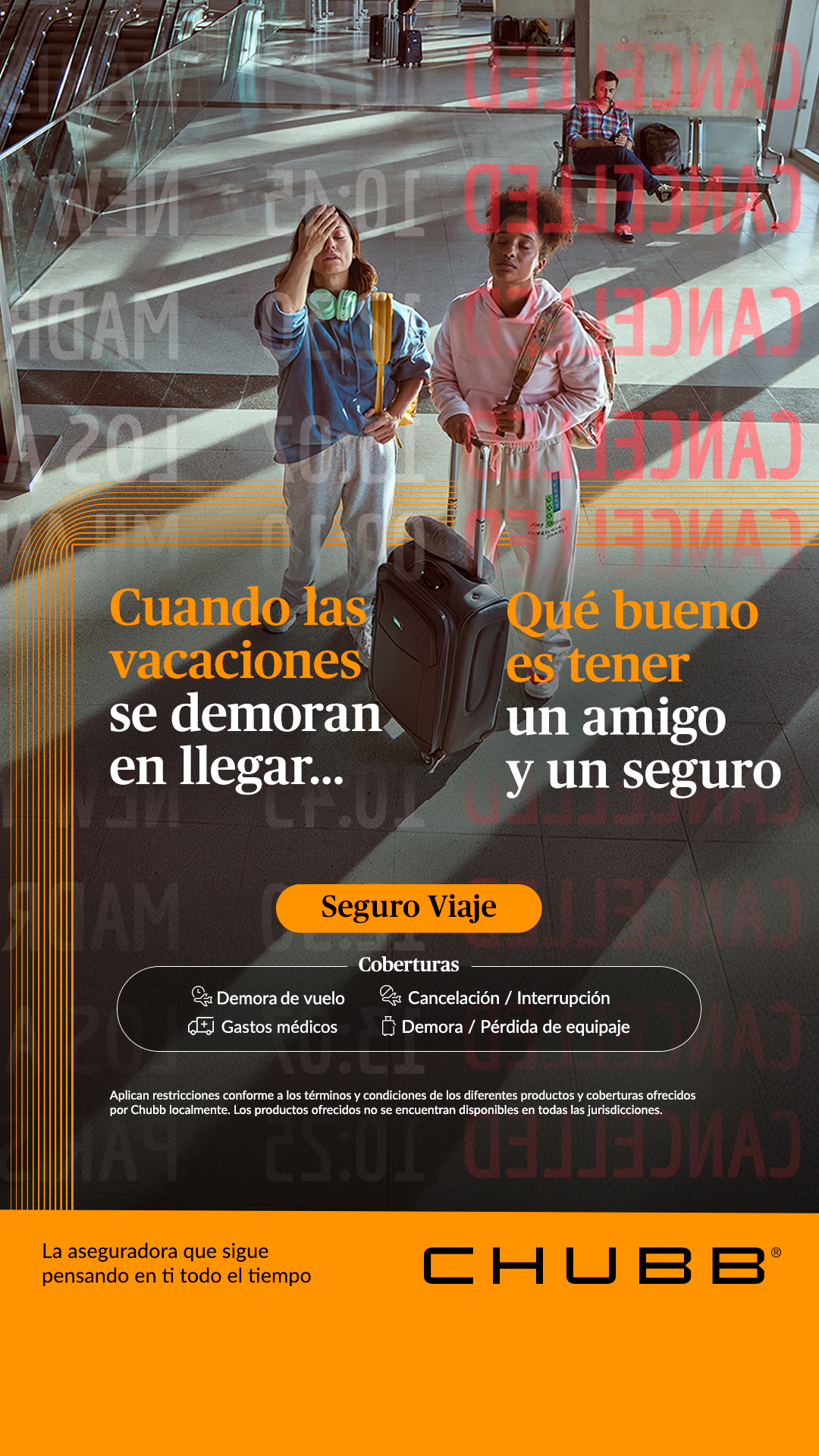 Chubb Seguros Facebook ad: Seguro Viaje Chubb