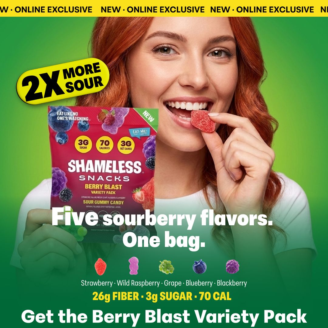 Shameless Snacks Facebook ad