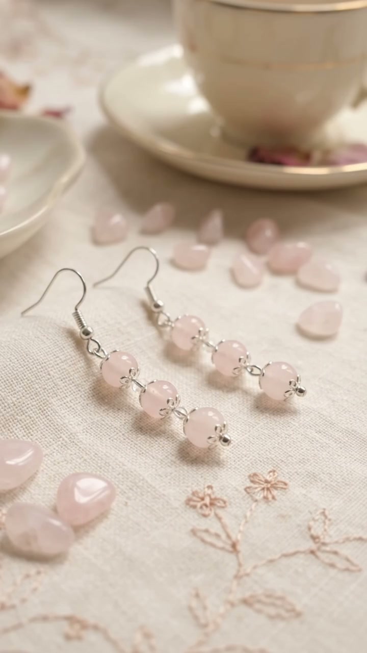 Opalandivy.nkc Facebook ad: Buy Maya Pink Drop Earrings!