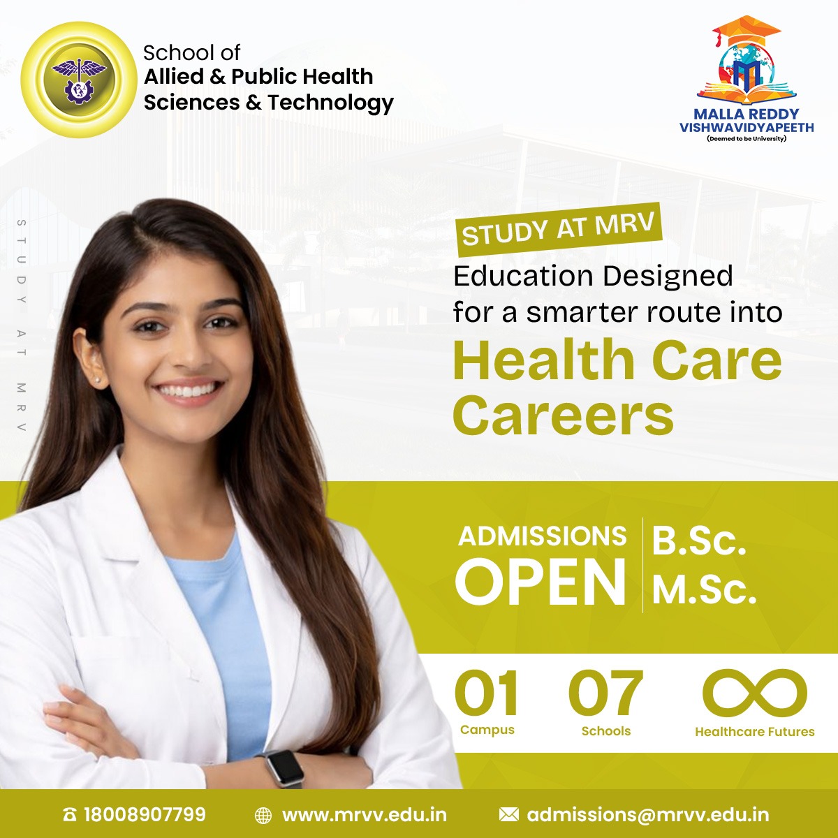 Malla Reddy Vishwavidyapeeth Facebook ad: Future-proof your career in Medical Science & Technology…