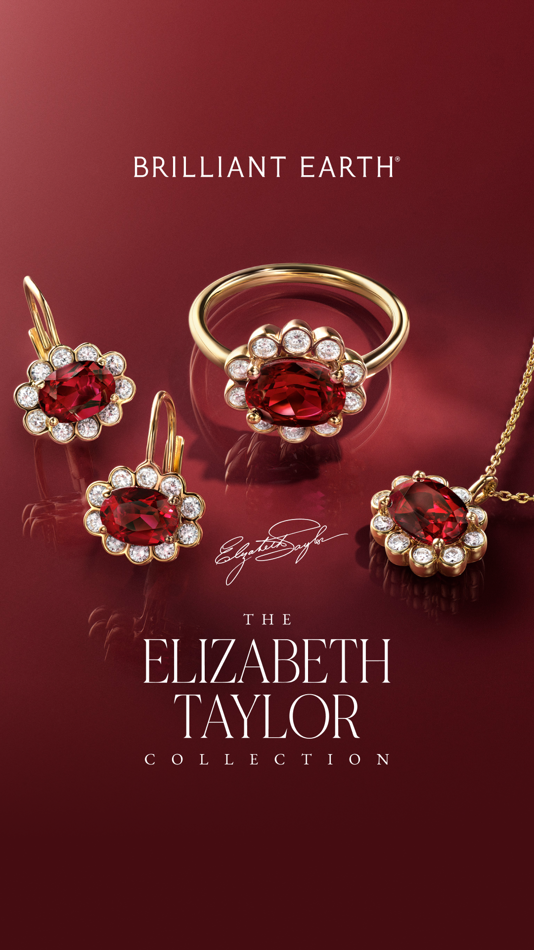Brilliant Earth Facebook ad: The Elizabeth Taylor Collection