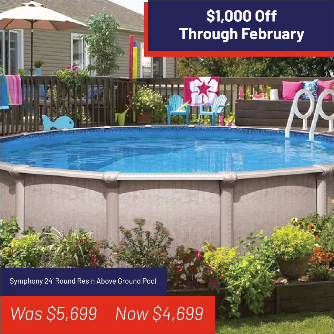 American Pools and Spas Facebook ad: Above-Ground Pool Savings