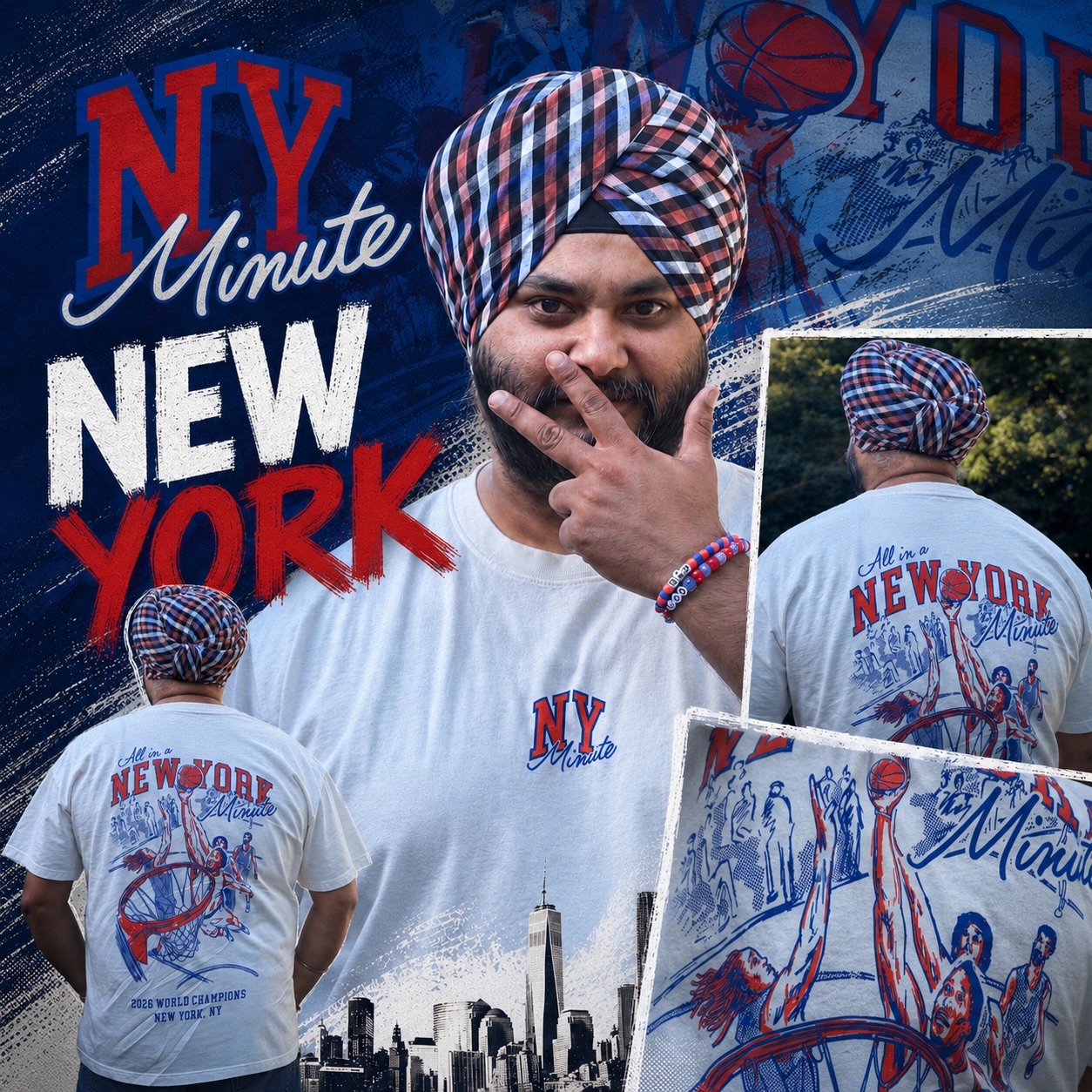 New York Minute Facebook ad: New York Minute 'Champions' Tee