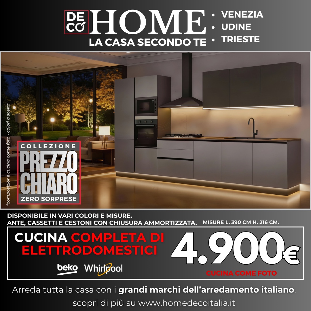 Home Decó Italia Facebook ad: LA CUCINA DEI TUOI SOGNI È FINALMENTE 𝗔…