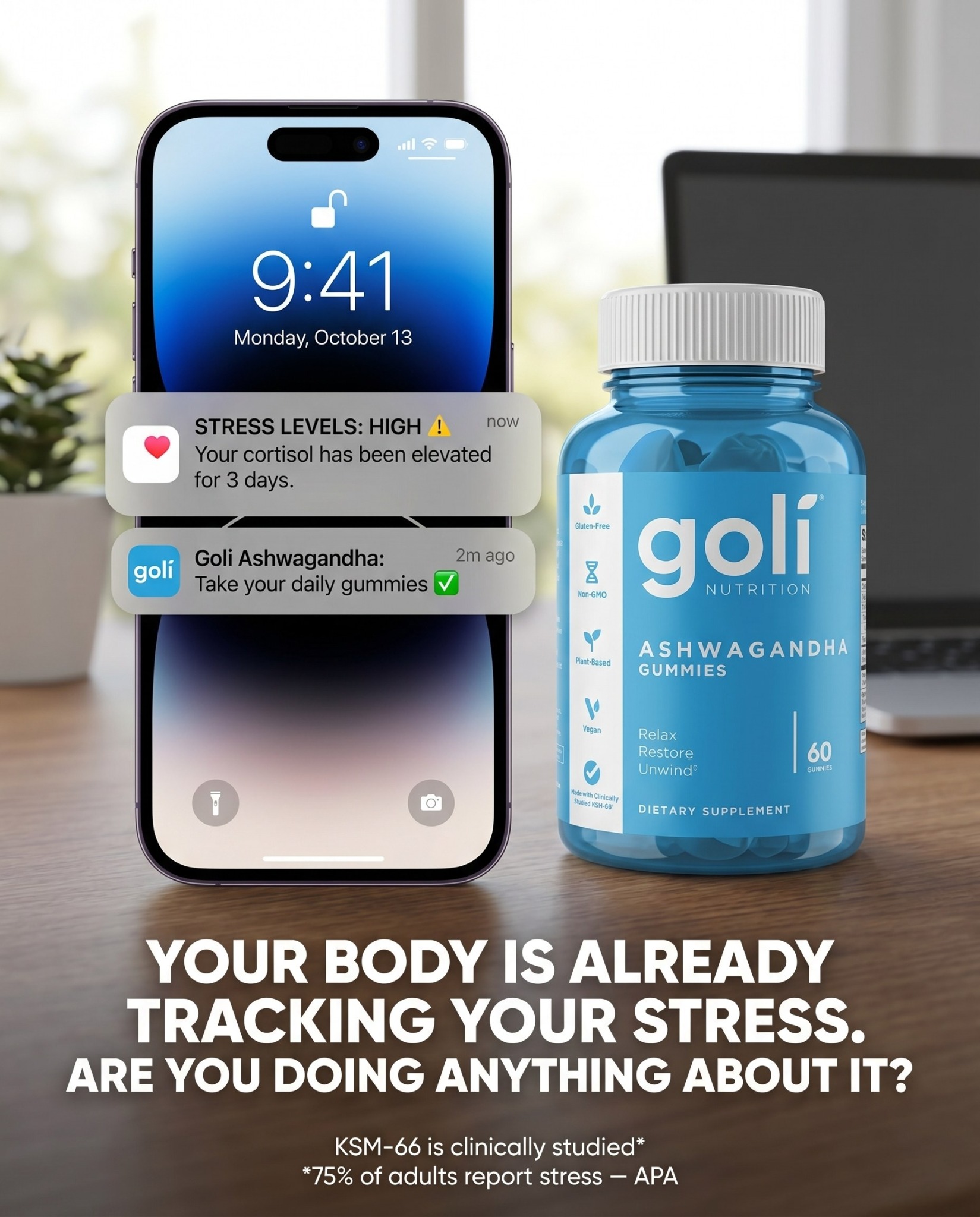 Goli Facebook ad: OVER 60% OFF + 100% FREE Shipping