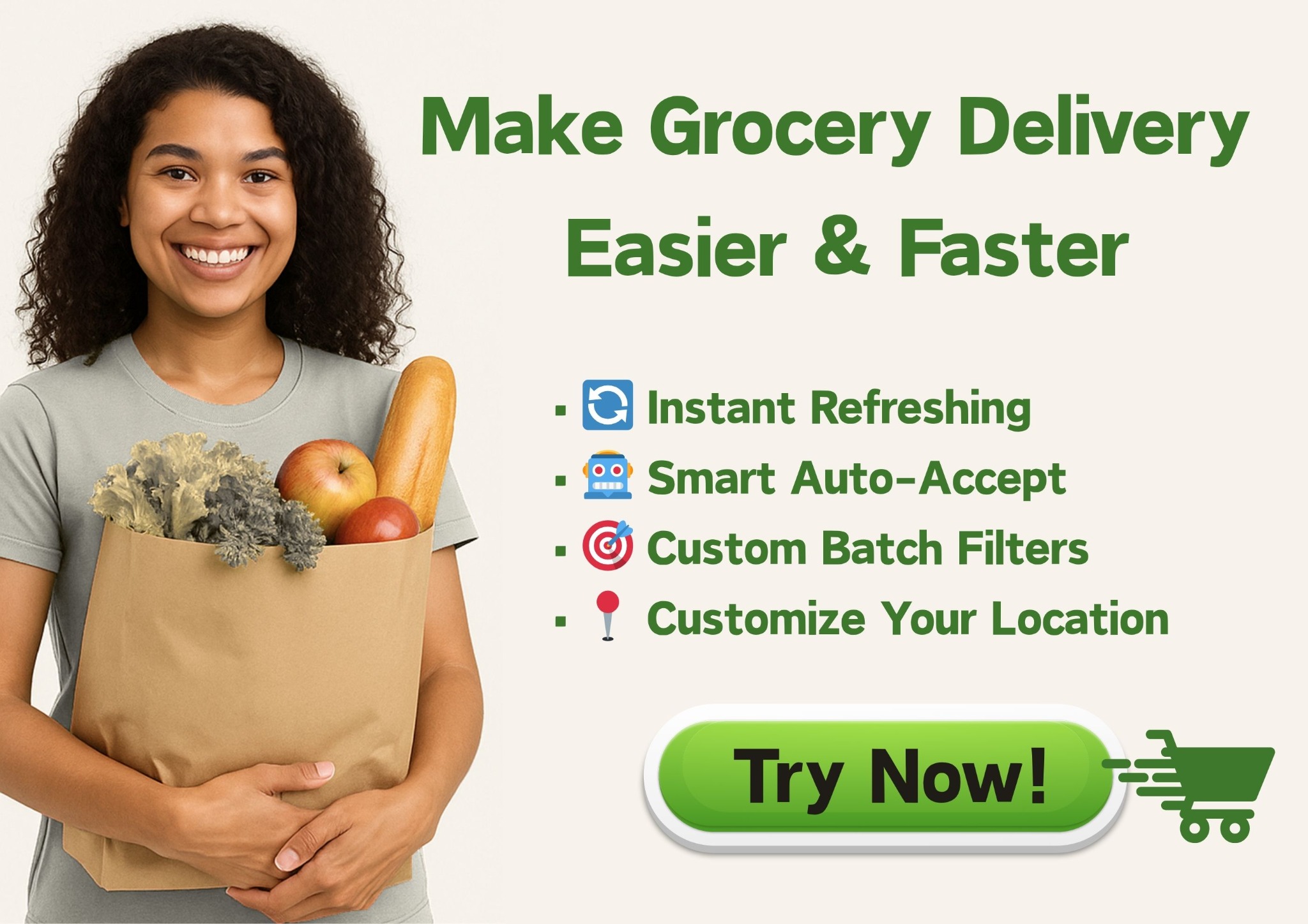 The Delivery Hustle Facebook ad