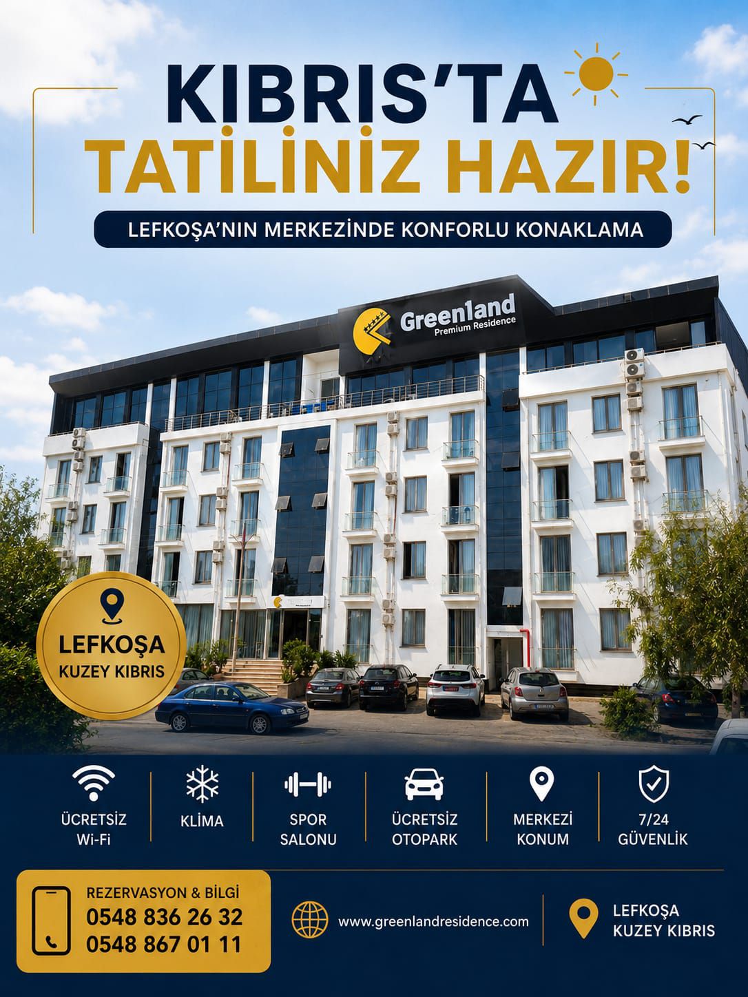 Greenland Premium Dormitory Facebook ad: Lefkoşa Öğrenci Yurdu | lefkosaogrenciyurdu.com