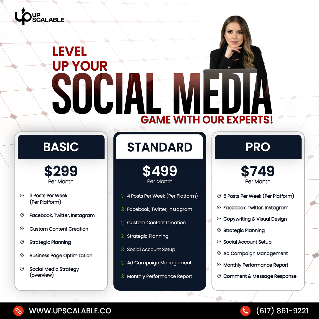 Upscalable Facebook ad