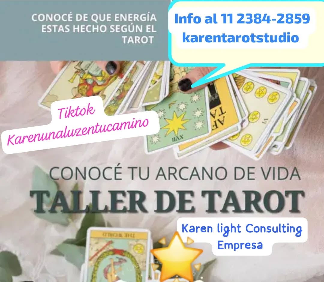karentarotstudio Facebook ad: Nuevo Taller de Tarot Profesional info al 11…