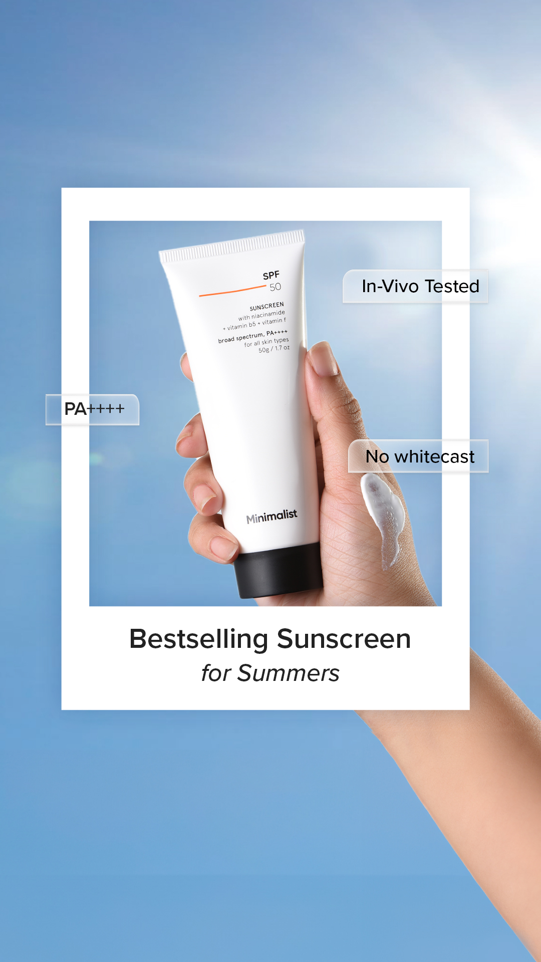 Minimalistinc Facebook ad