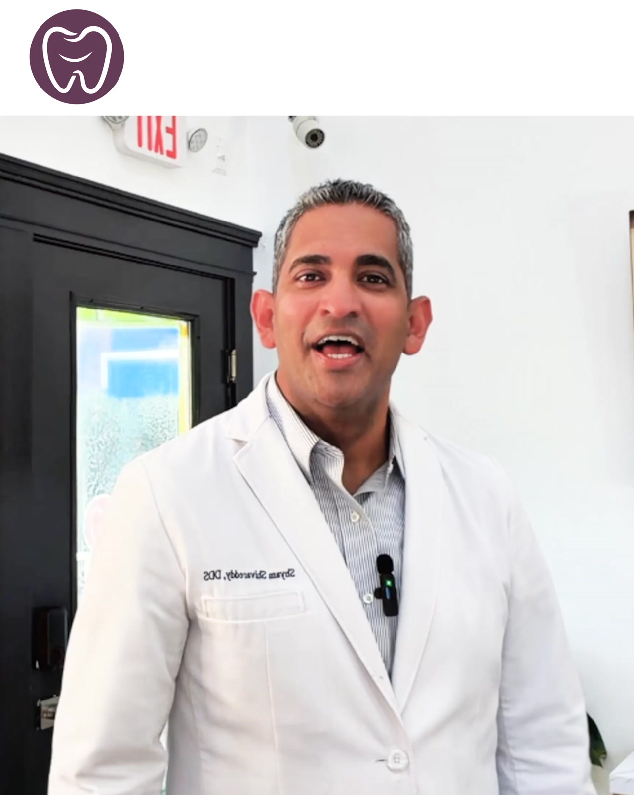 Purple Dental Facebook ad: Transform Your Smile with Dental Implants Starting at…