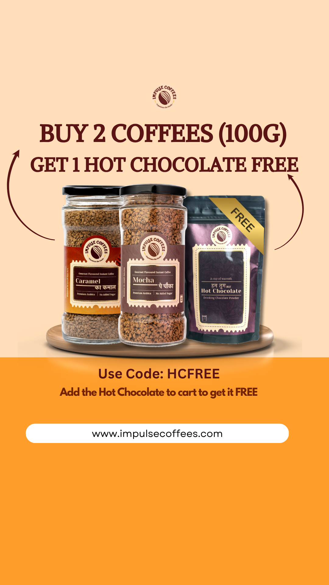 Impulse Coffees Facebook ad: Buy More & Save More!