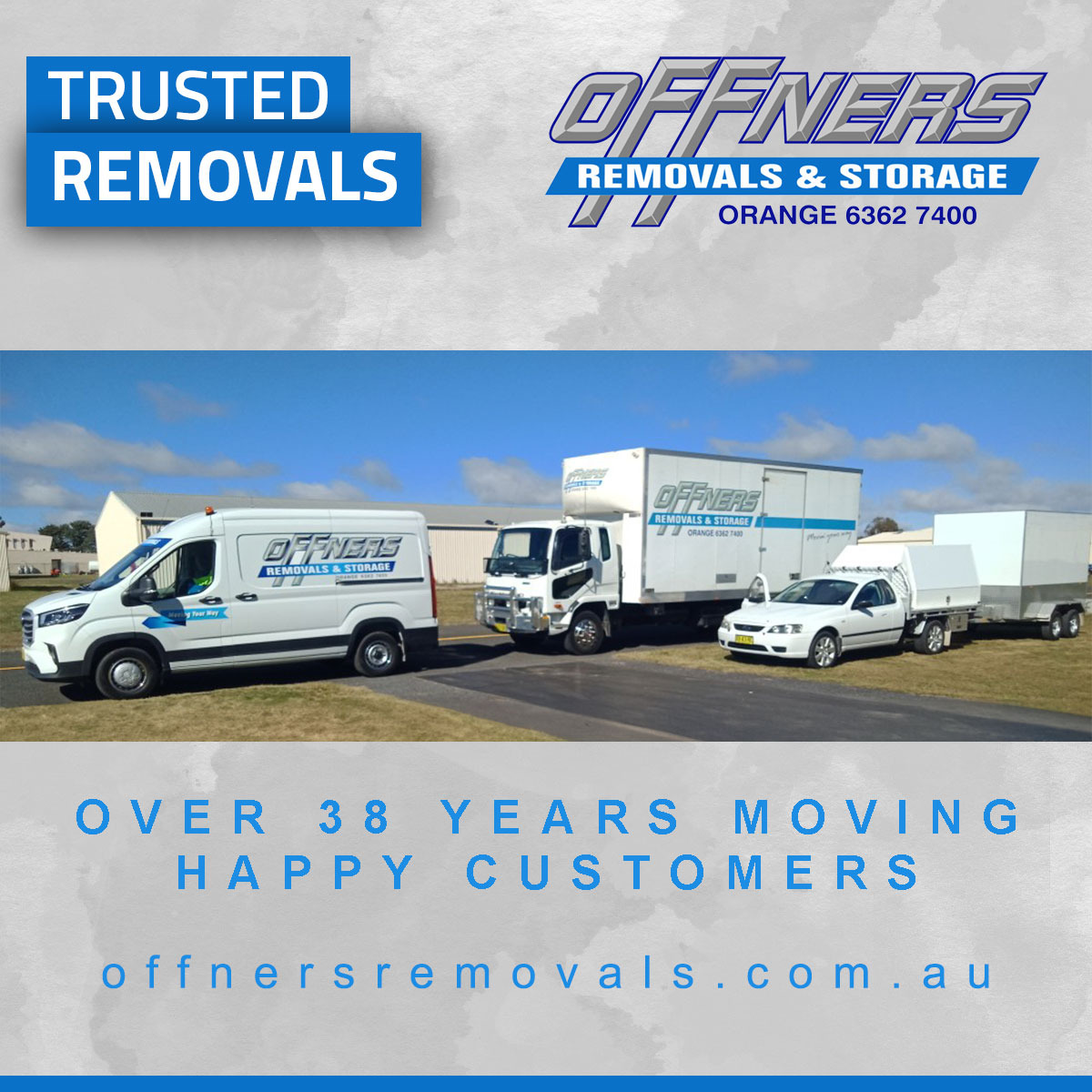 Offners Removals Facebook ad: Trusted Removalist In Orange