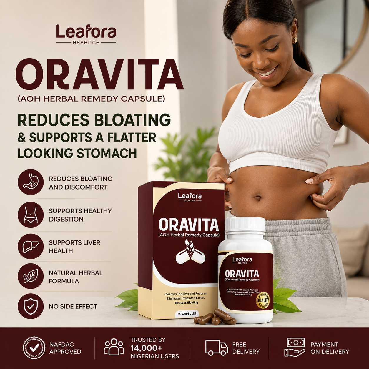 Leafora Essence Facebook ad: Before You Spend More Money Trying To Lose Belly Fat. Read…