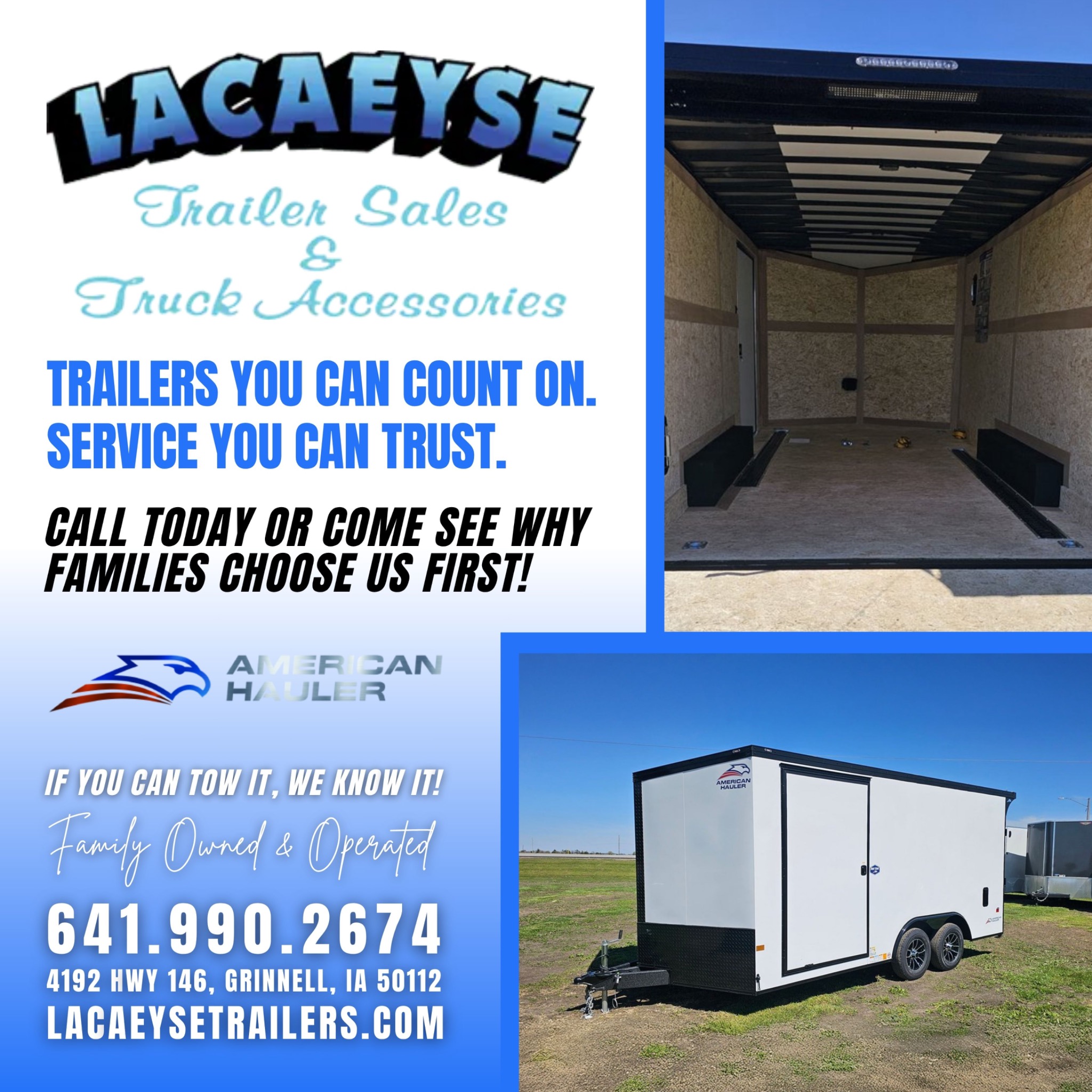 Lacaeyse Trailer Sales & Truck Accessories Facebook ad: All Inventory - Lacaeyse Trailer Sales & Truck Accessories…