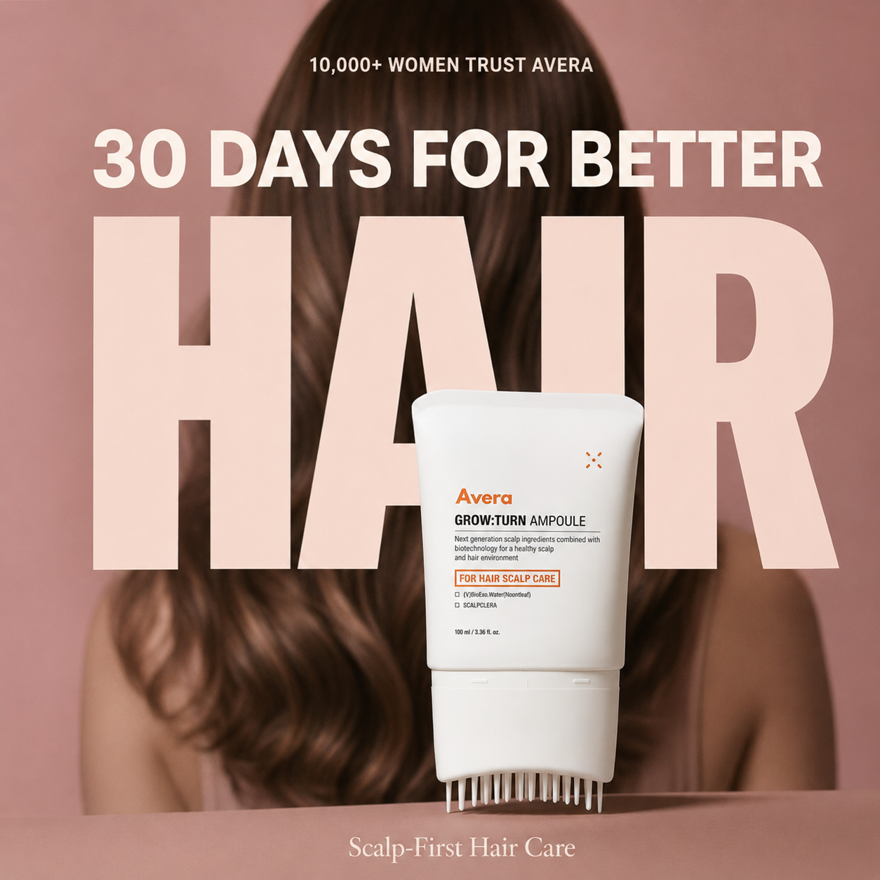 Avera Facebook ad: Korea's #1 Hair Growth Serum
