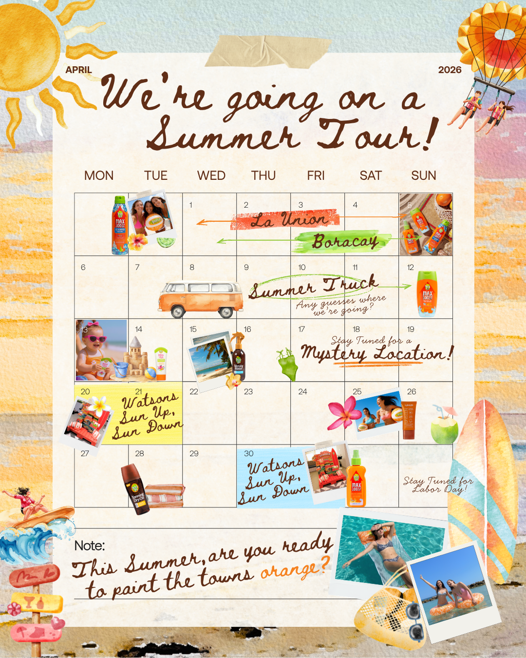 Beach Hut Sunblock Facebook ad