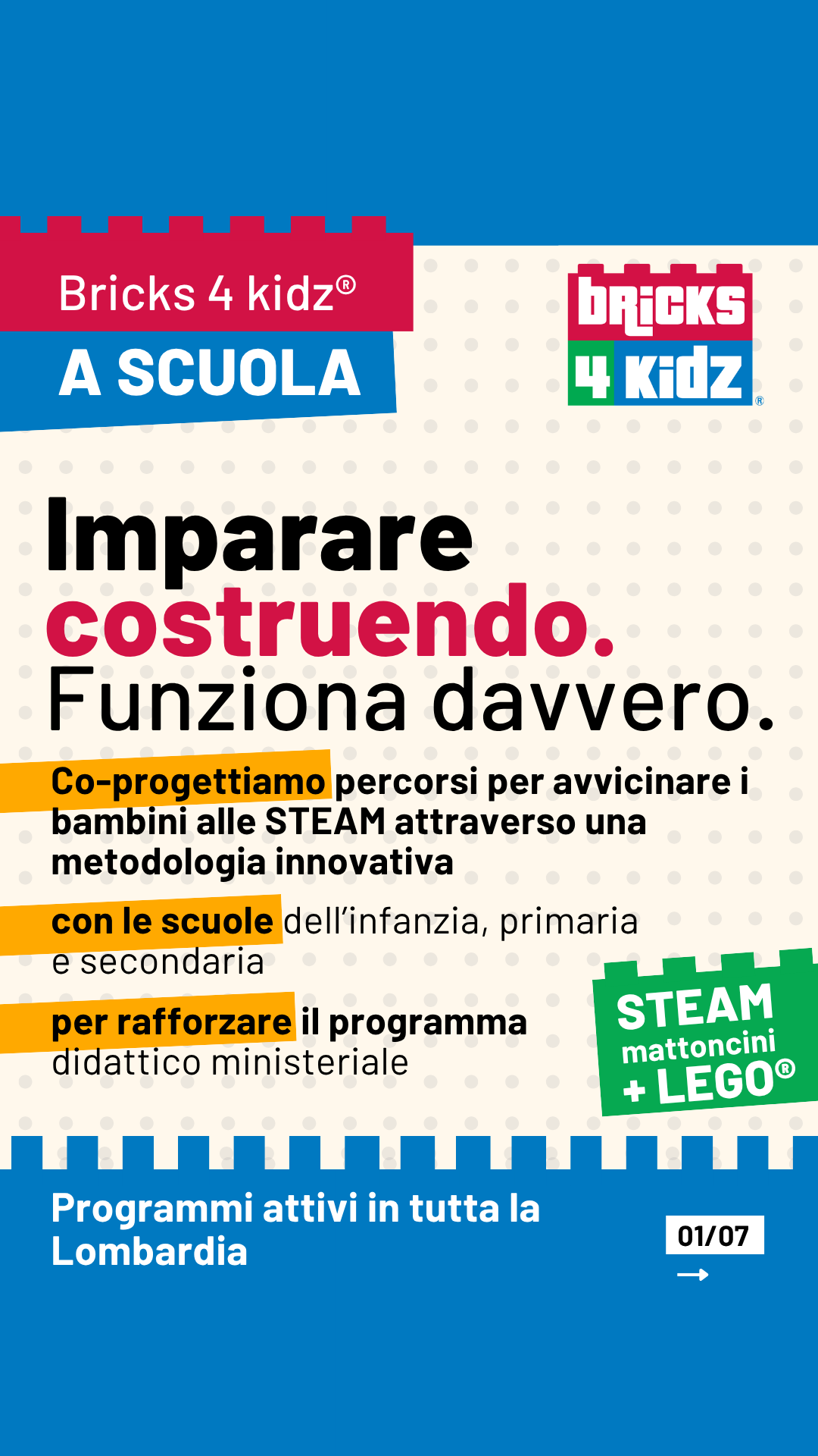 Bricks 4 Kidz - Milano Facebook ad