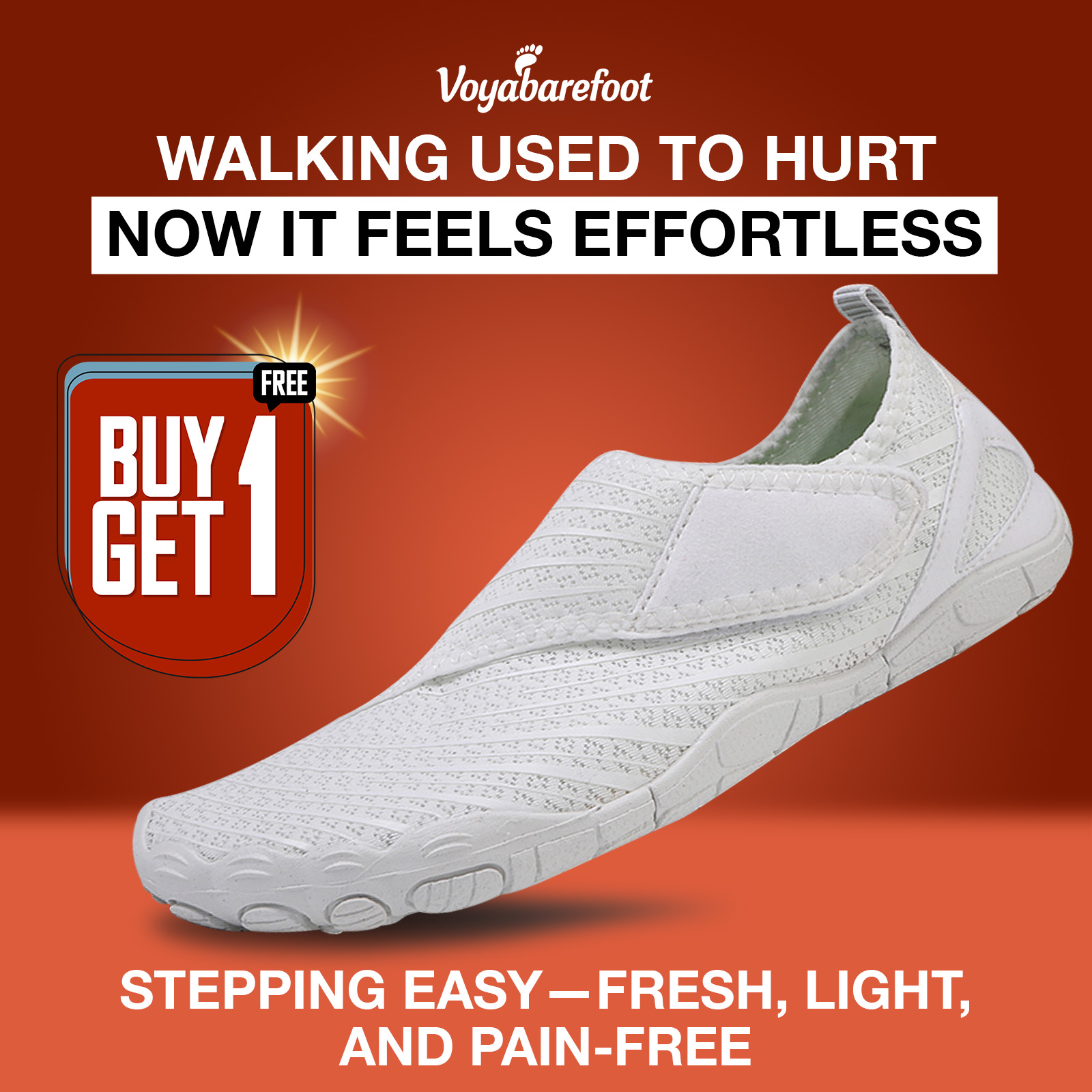 Voyabarefoot Facebook ad