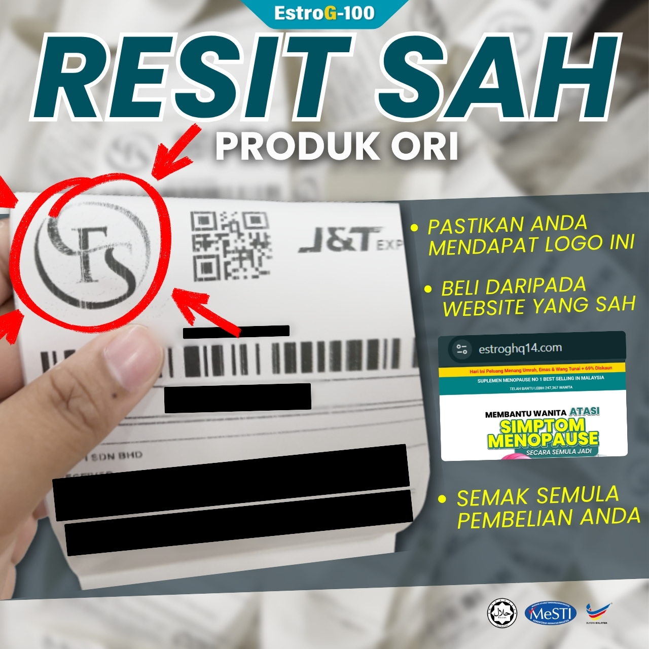 EstroG-100 - Rahsia Wanita Menopause Facebook ad