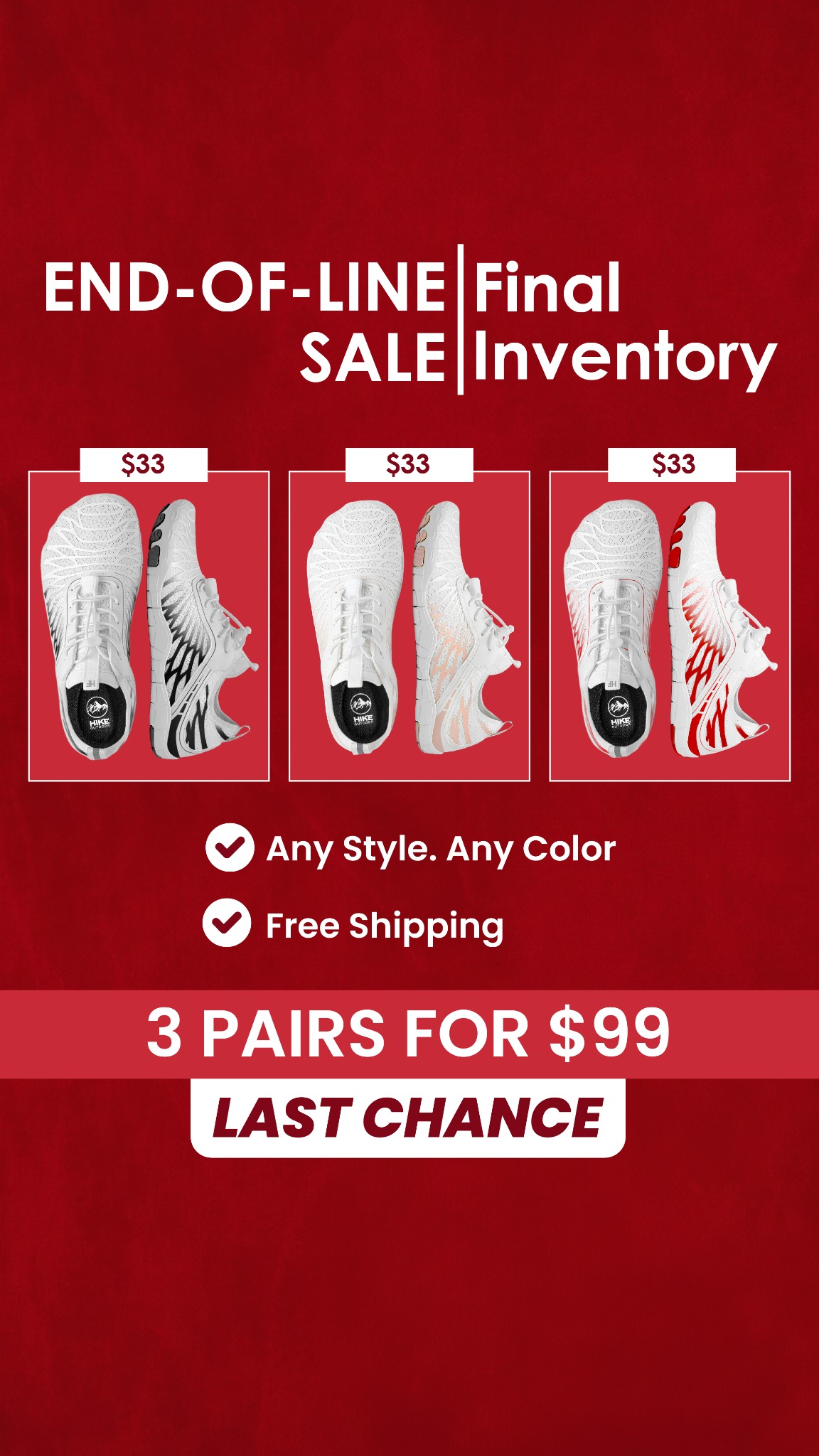 HIKE Footwear Facebook ad