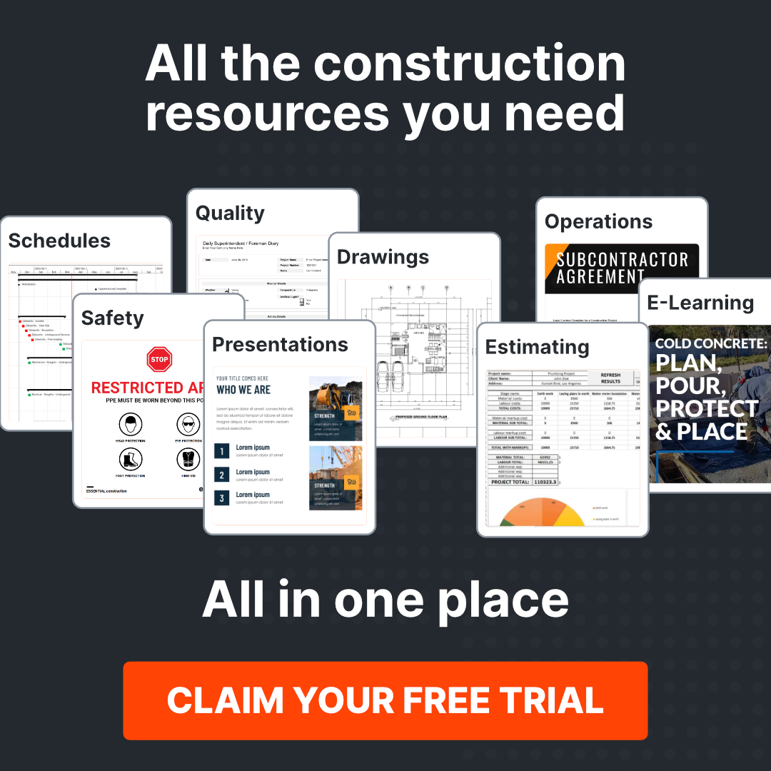 Essential Construction Facebook ad