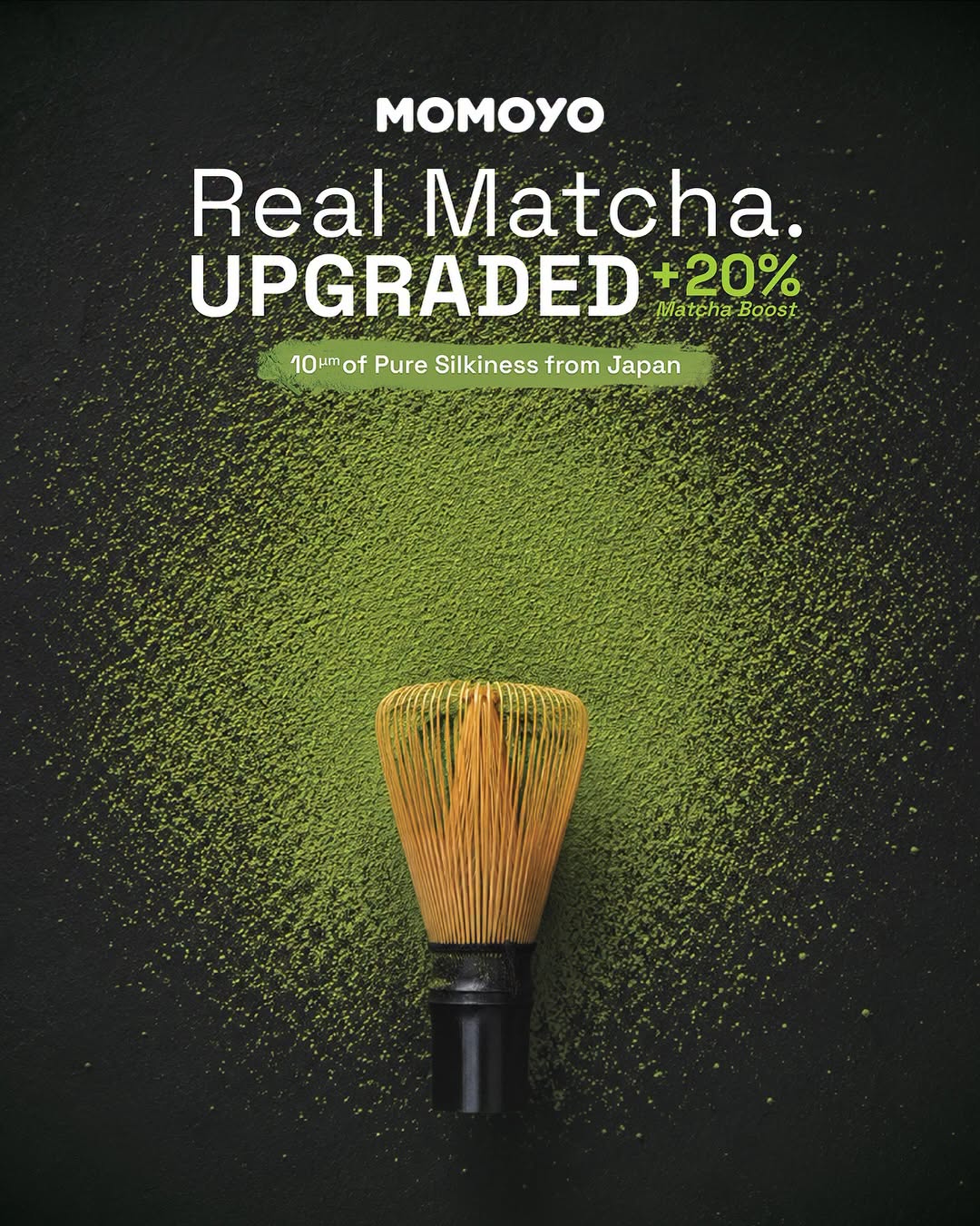 Permy Mall Miri Facebook ad: SAME PRICE, 20% MORE MATCHA!