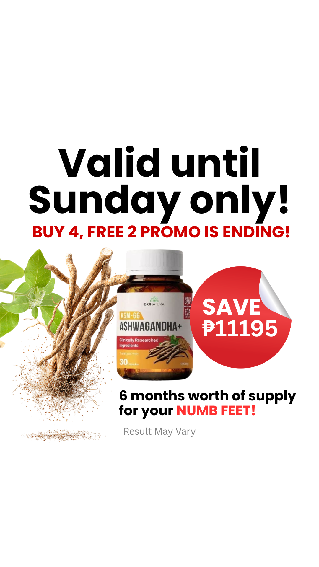 BioNatura Ashwagandha+ PH Facebook ad