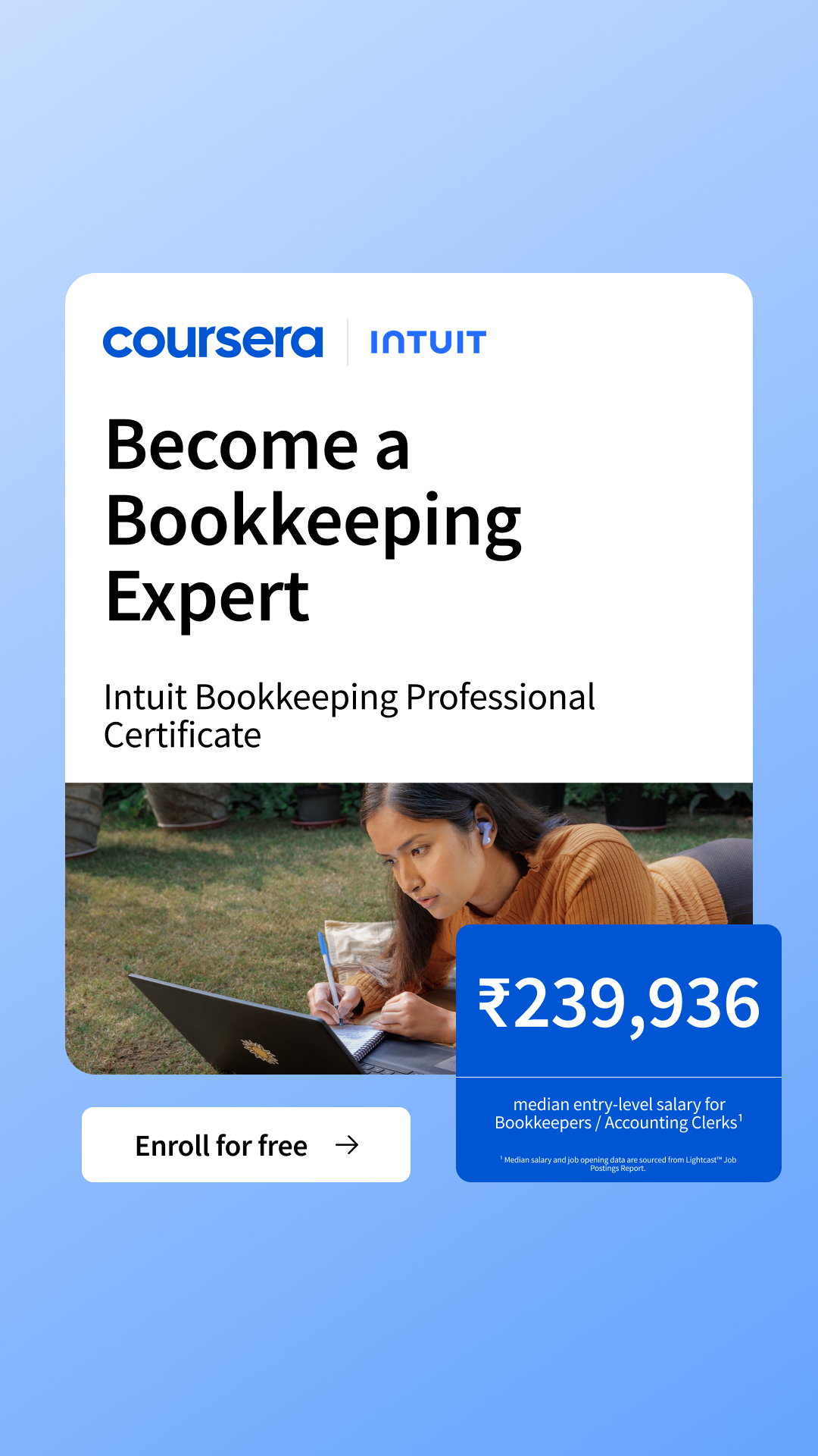 Coursera Facebook ad
