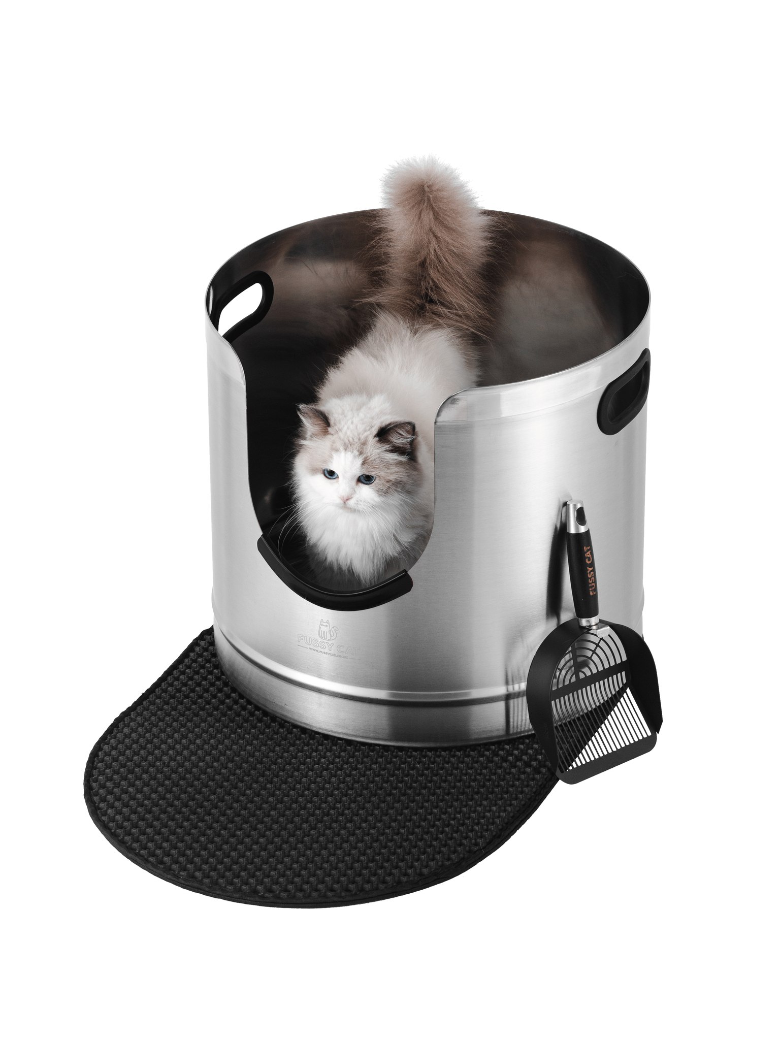 Fussy Cat Facebook ad: Fussy Cat. Beautiful, Planet-Friendly Problem Solving…