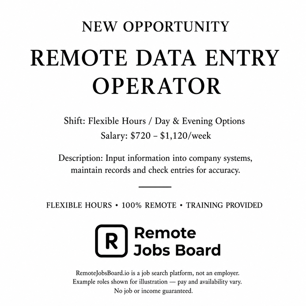 Remote Jobs Board - Work From Anywhere Facebook ad